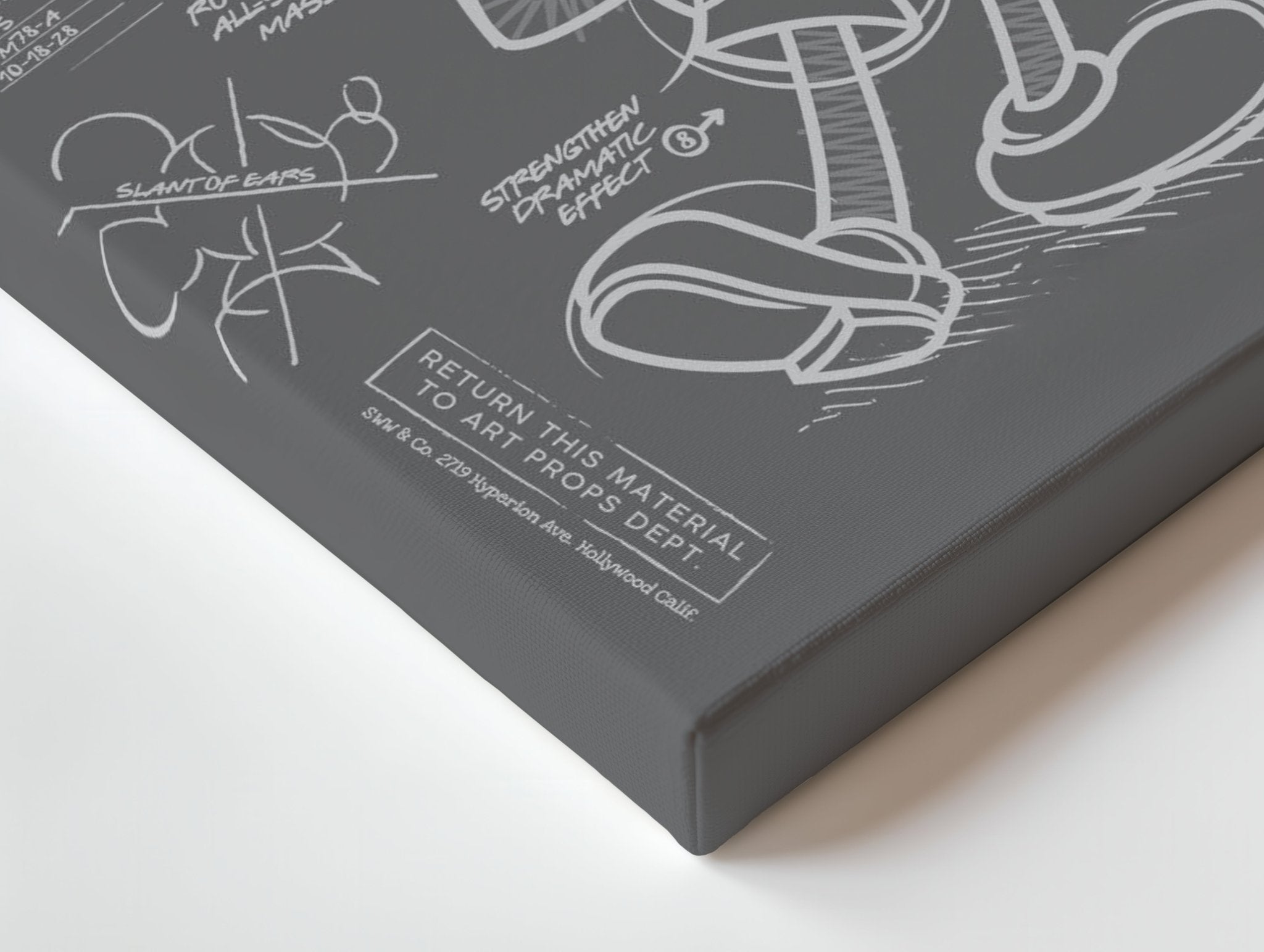 Mickey Mouse Blueprint Wall Frame | 4K Ultra Wrap Frame Wall Art in Pakistan | IBRELIA™ - IBRELIA