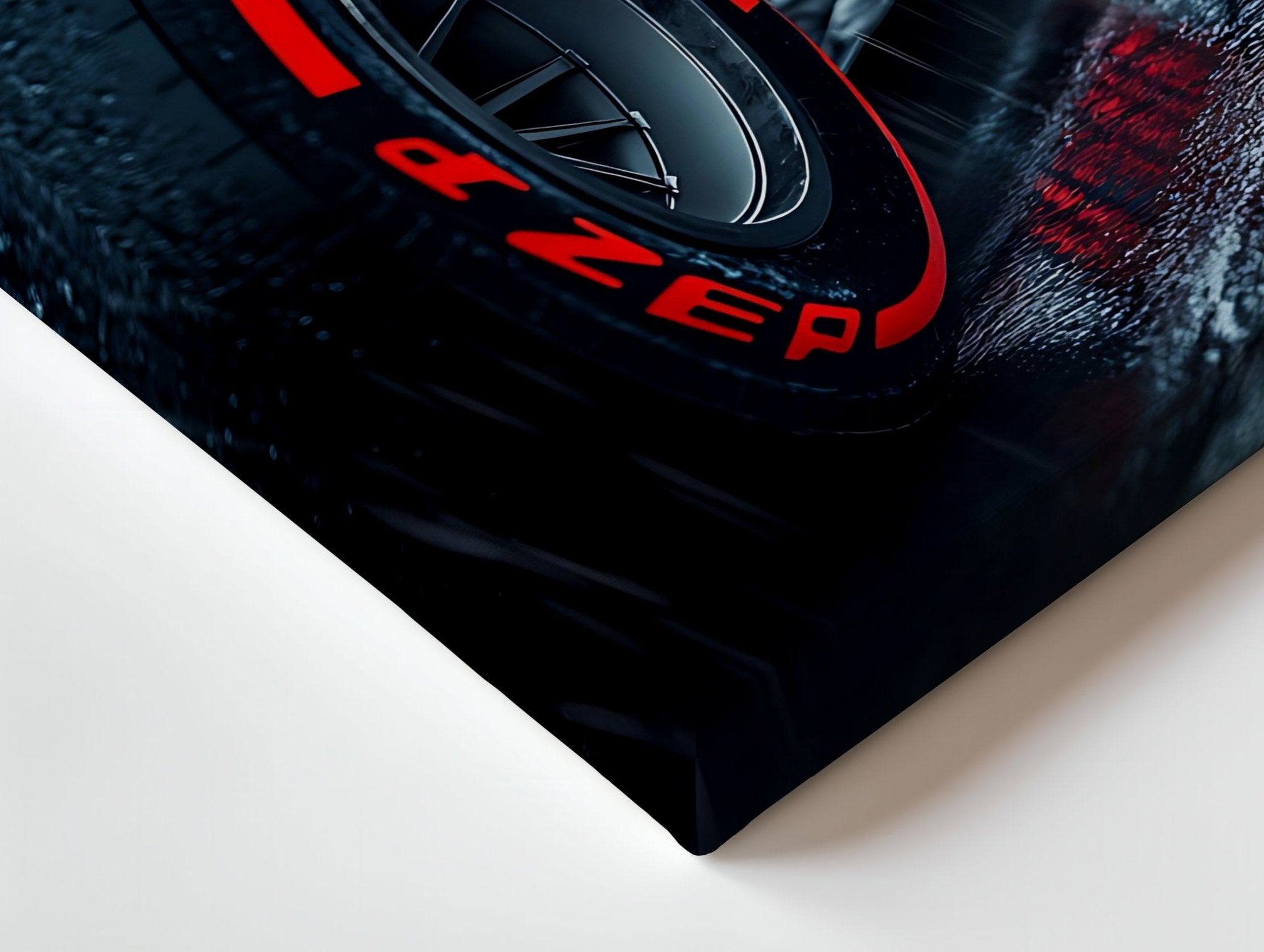 Red Bull F1 Rain Edition 4K Ultra Wrap Frame Wall Art in Pakistan | IBRELIA™ - IBRELIA