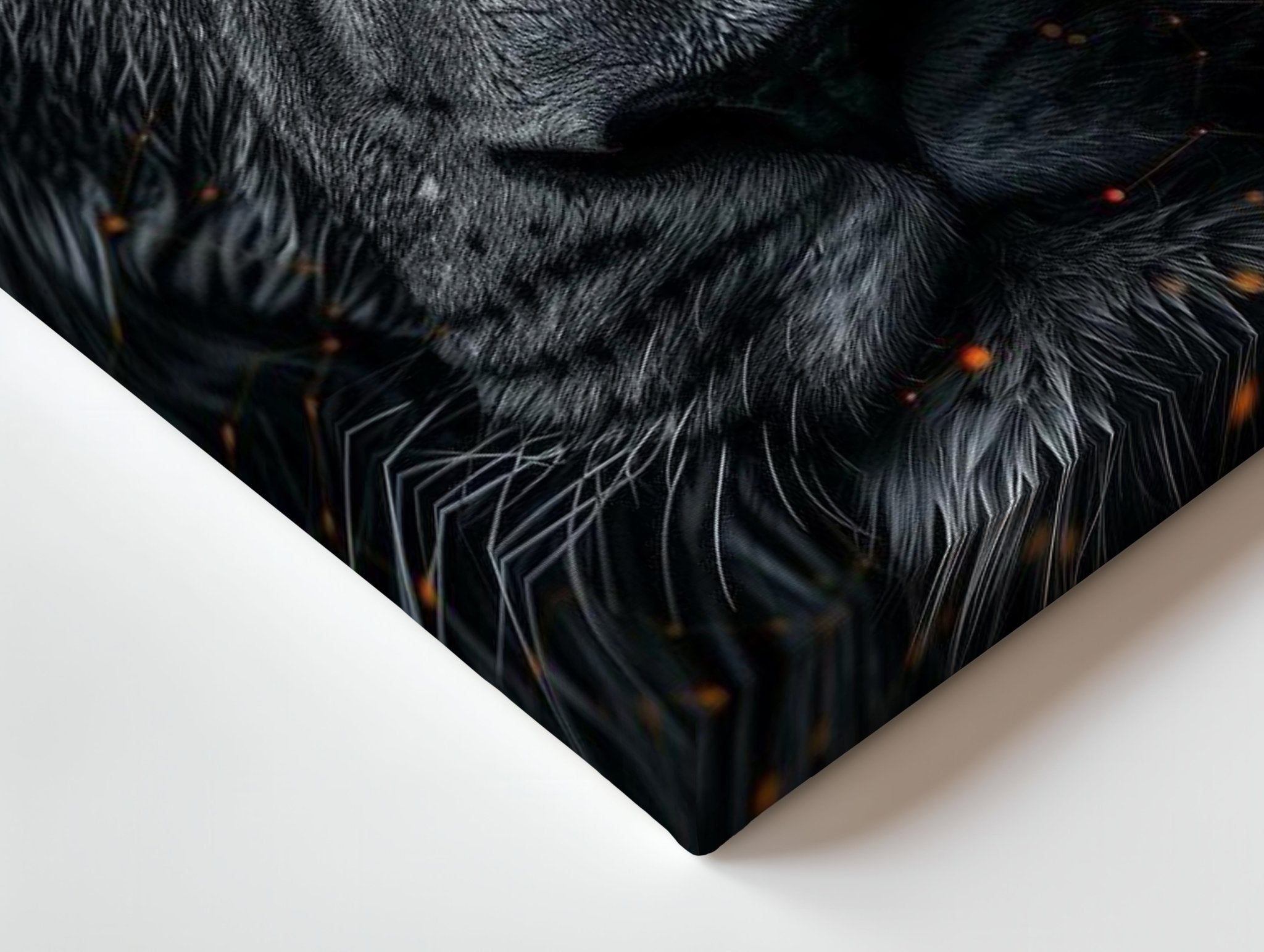 Black Panther Focus – 4K Ultra Wrap Frame Wall Art in Pakistan | IBRELIA™ - IBRELIA