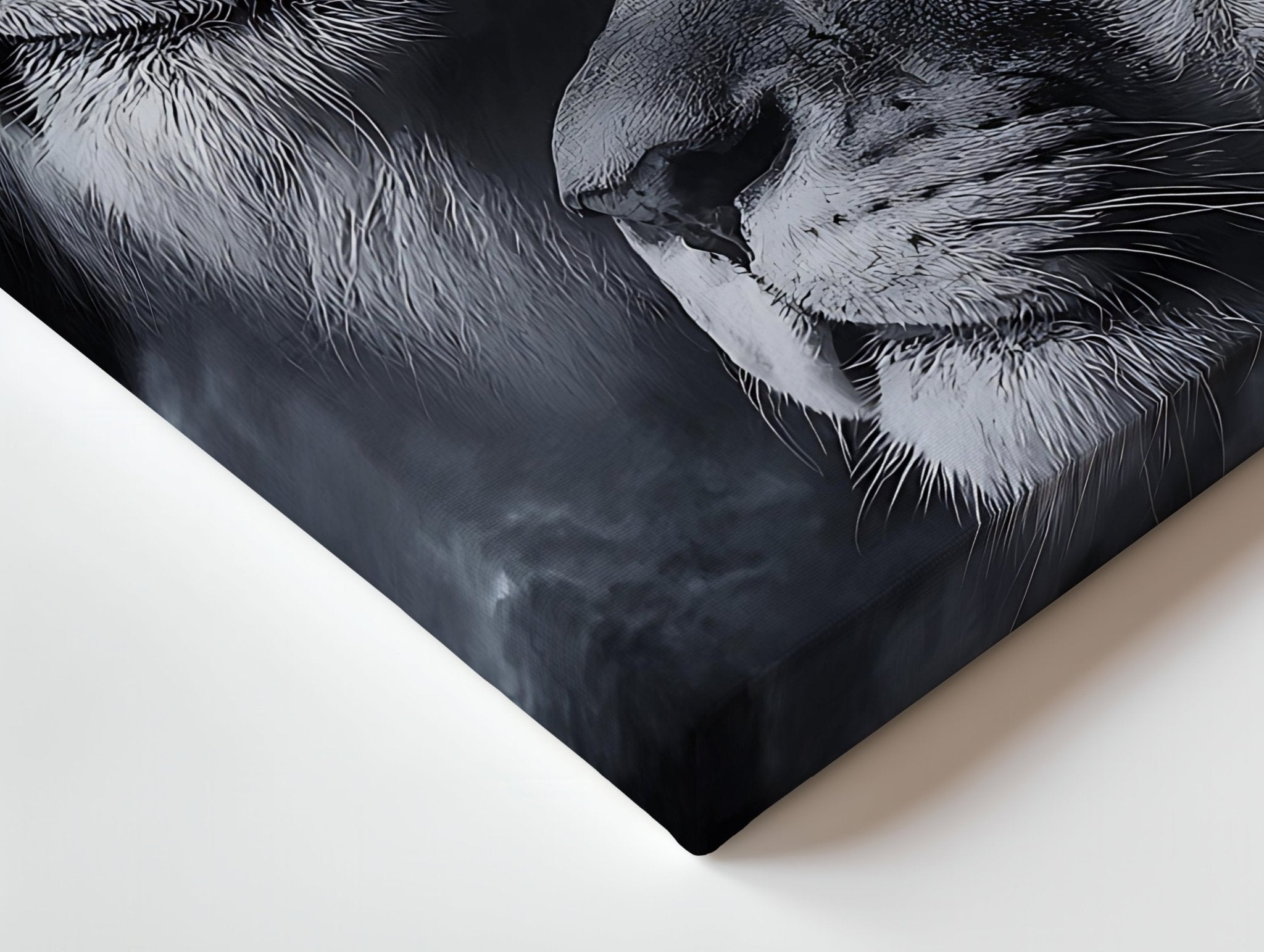 Majestic Lions – 4K Ultra Wrap Frame Wall Art in Pakistan | IBRELIA™ - IBRELIA
