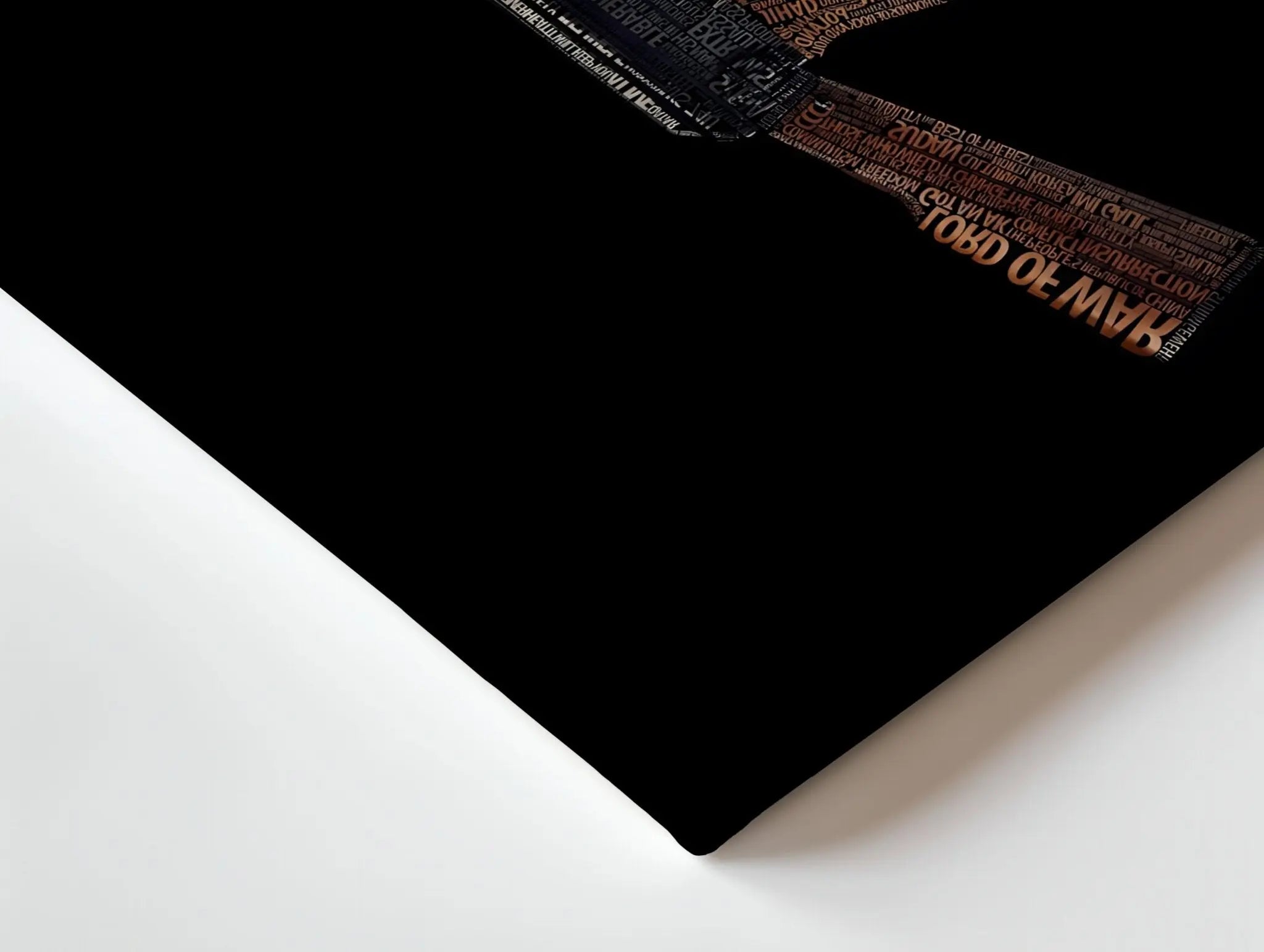 John Wick Typographic AK - 47 4K Ultra Wrap Frame Wall Art in Pakistan | IBRELIA™ - IBRELIA