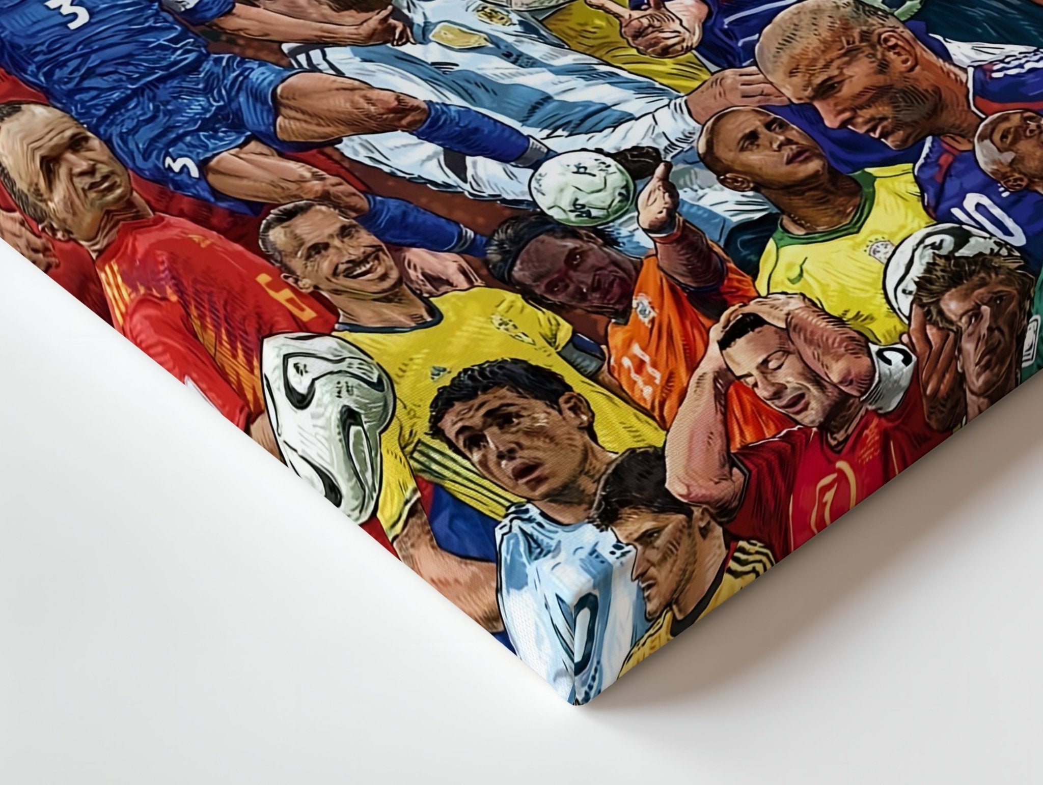 Football Legends Collage – 4K Ultra Wrap Frame Wall Art in Pakistan | IBRELIA™ - IBRELIA