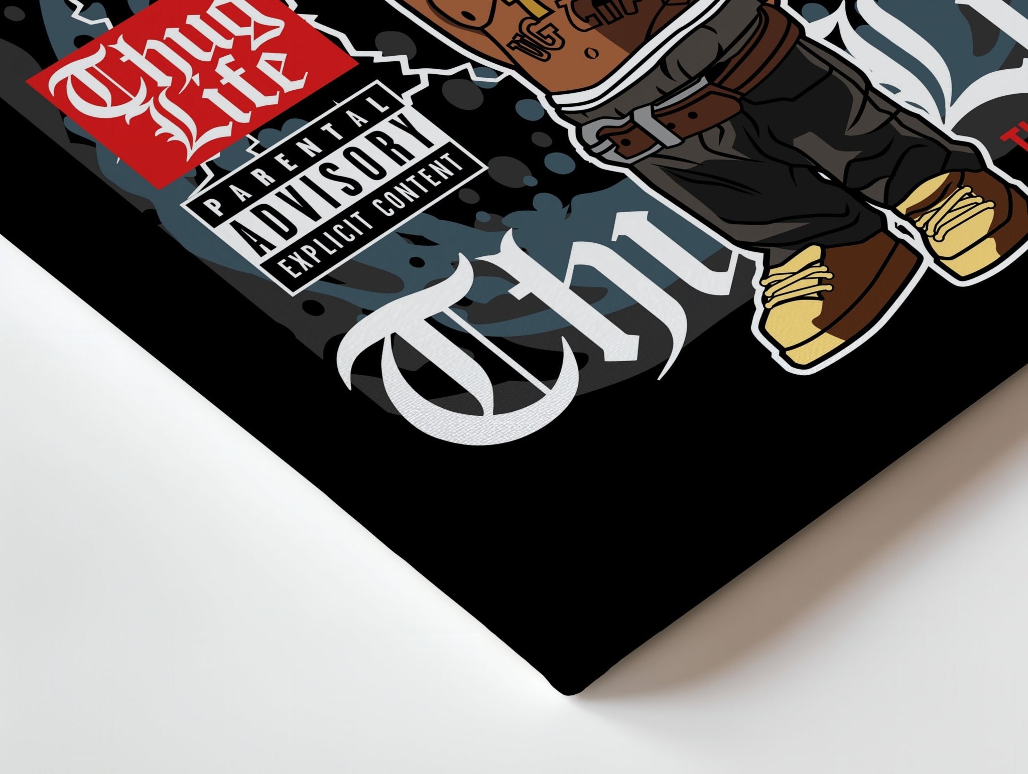 2PAC “Thug Life” Pop Art Comic Edition – 4K Ultra Wrap Frame Wall Art in Pakistan | IBRELIA™ - IBRELIA
