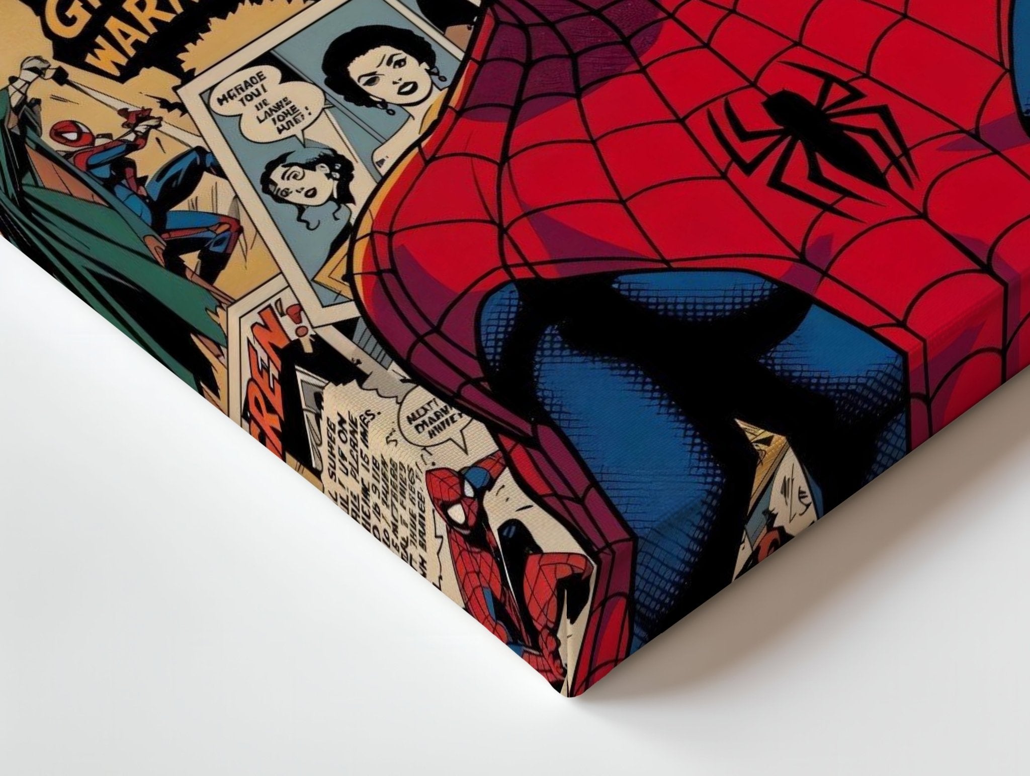 Spider - Man Classic Comic Wall Frame | 4K Ultra Wrap Frame Wall Art in Pakistan | IBRELIA™ - IBRELIA