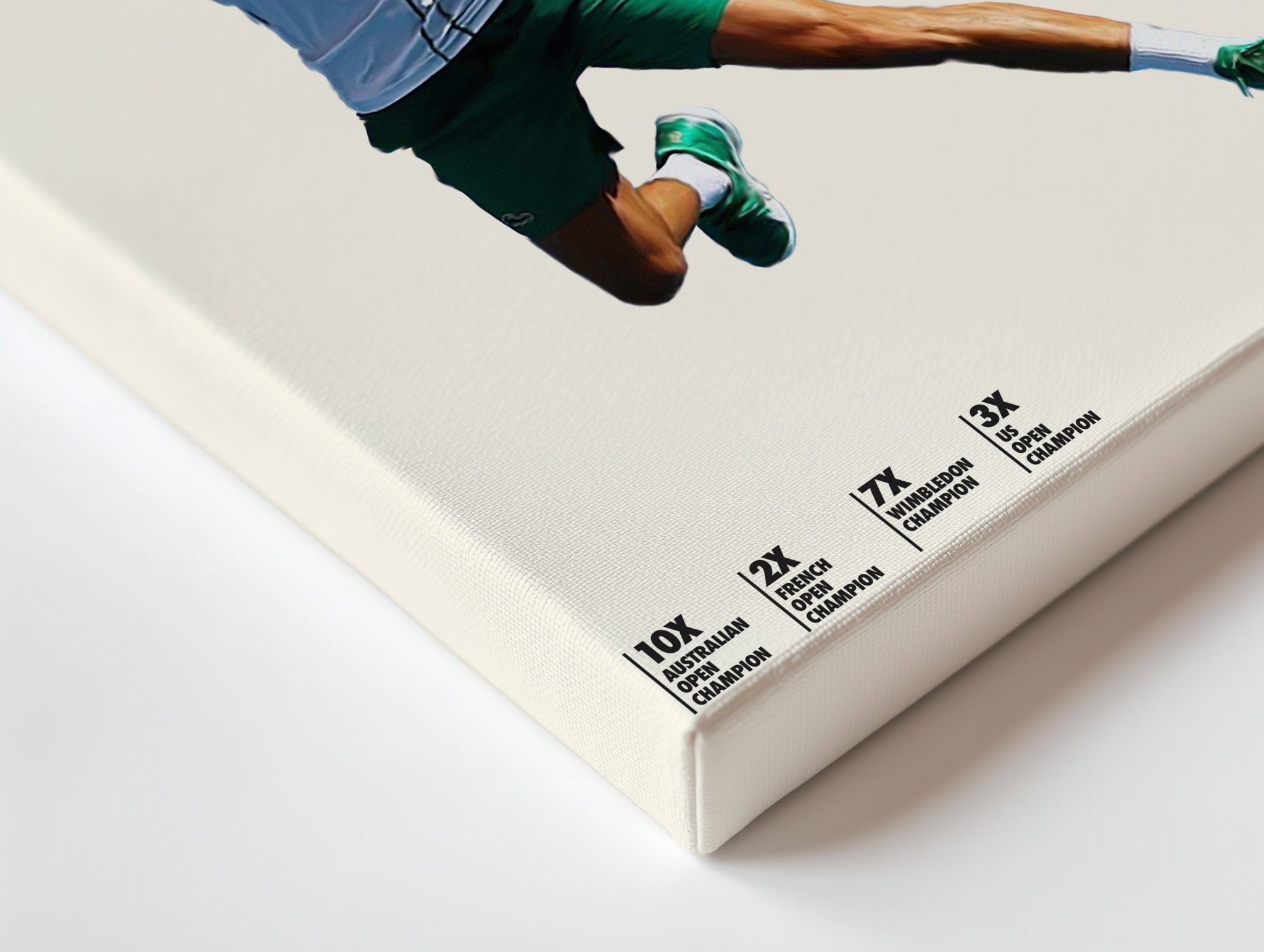 Novak Djokovic Grand Slam Champion – 4K Ultra Wrap Frame Wall Art in Pakistan | IBRELIA™ - IBRELIA