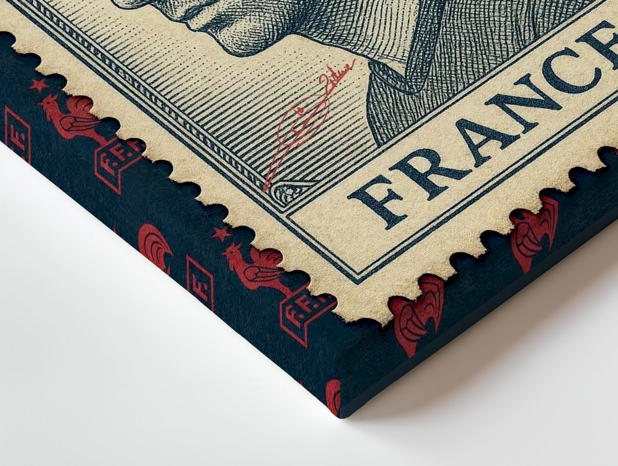Zidane Stamp Edition – 4K Ultra Wrap Frame Wall Art in Pakistan | IBRELIA™ - IBRELIA