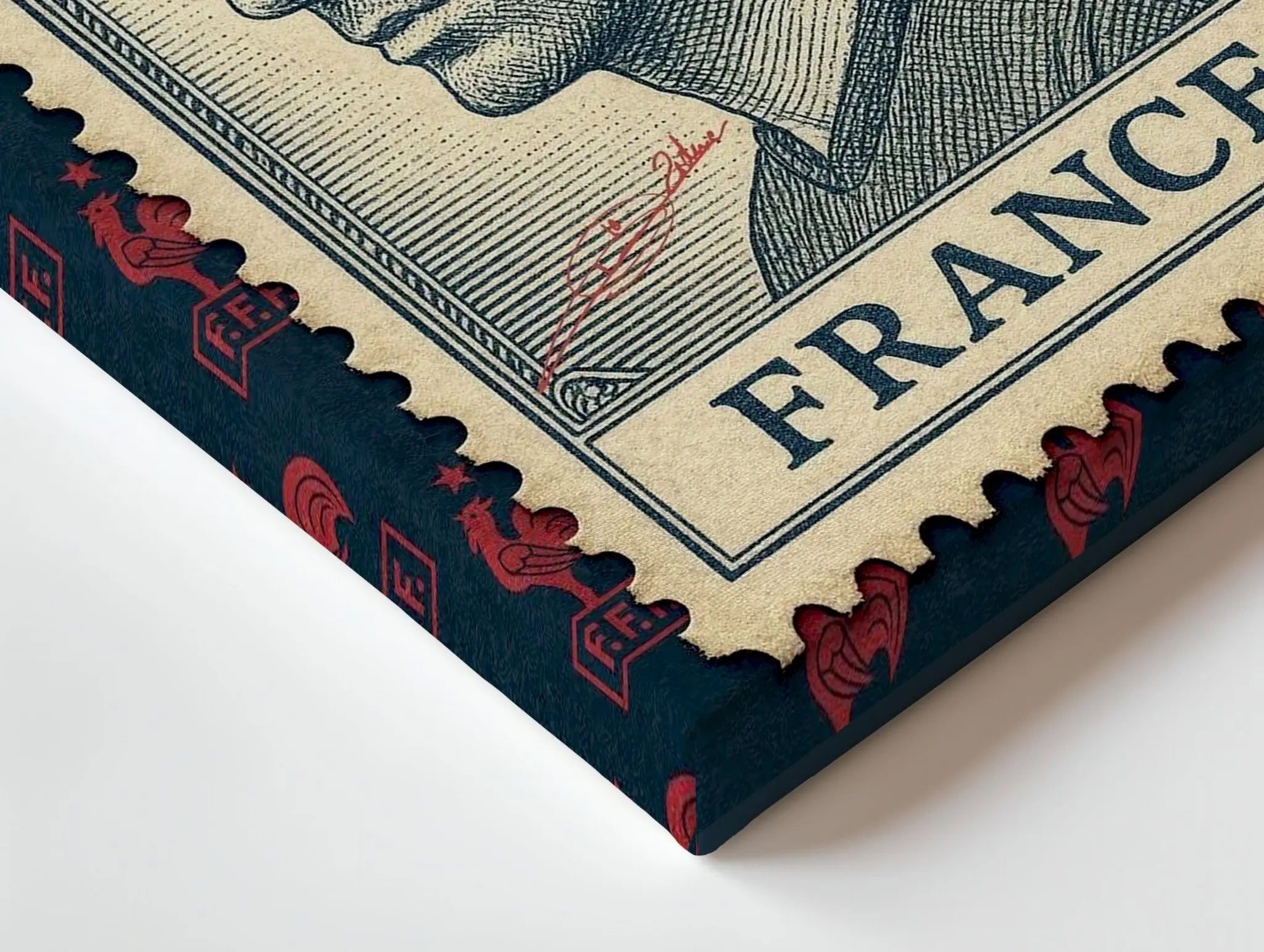 Zidane Stamp Edition – 4K Ultra Wrap Frame Wall Art in Pakistan | IBRELIA™ - IBRELIA