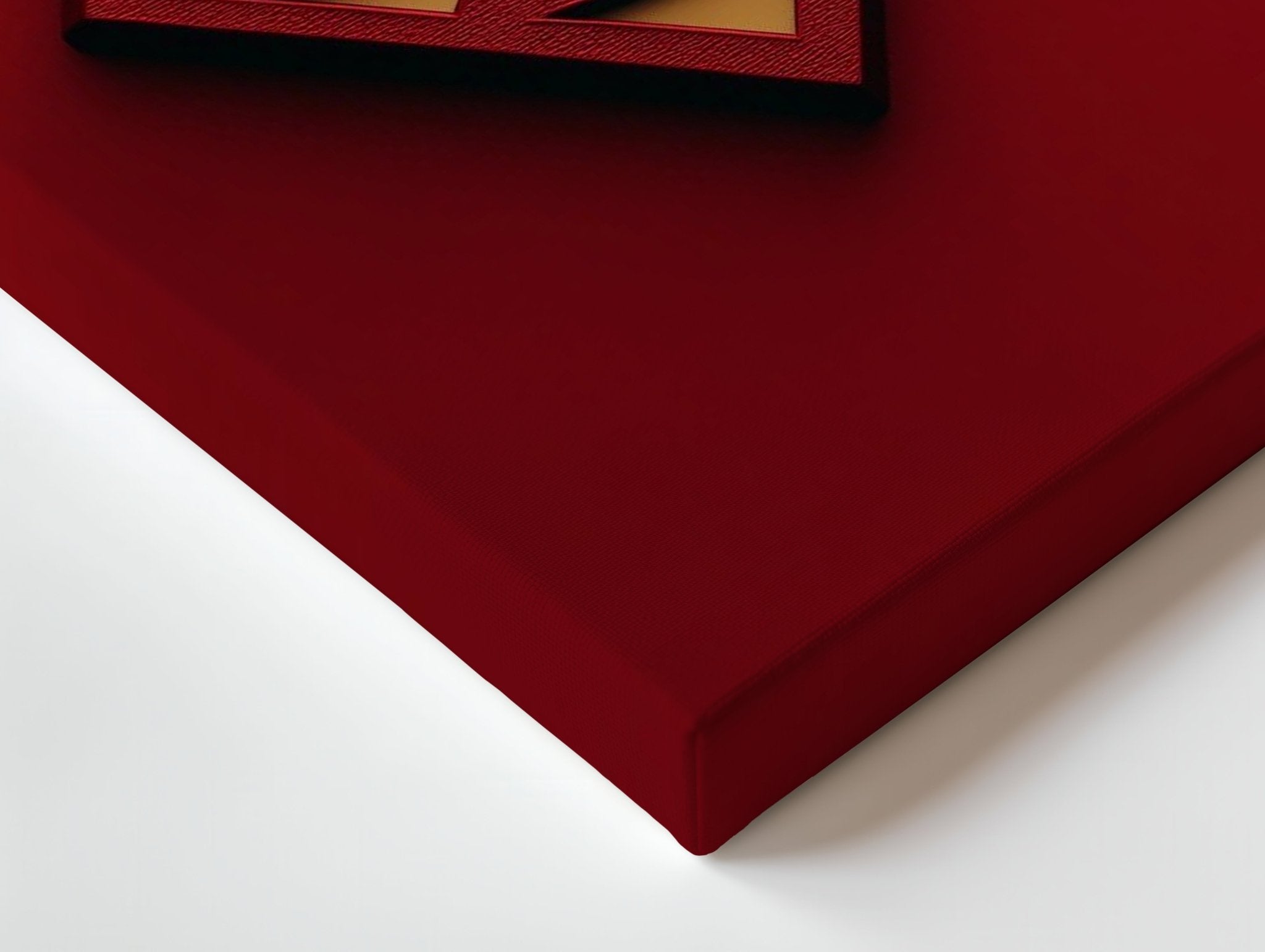 Superman Logo Wall Frame | Red & Gold 3D Design | 4K Ultra Wrap Frame Wall Art in Pakistan | IBRELIA™ - IBRELIA