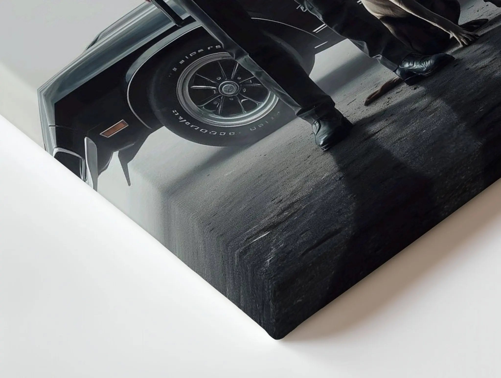 John Wick Dog & Mustang Cinematic 4K Ultra Wrap Frame Wall Art in Pakistan | IBRELIA™ - IBRELIA