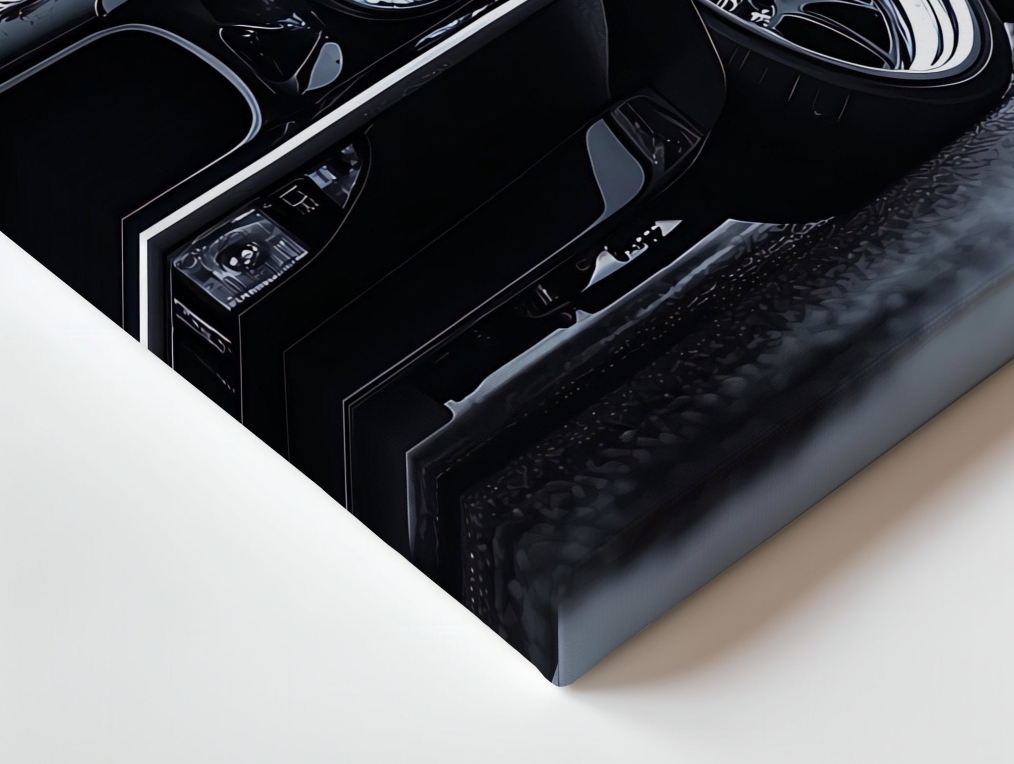 Black Mustang 4K Ultra Wrap Frame Wall Art in Pakistan | IBRELIA™ - IBRELIA