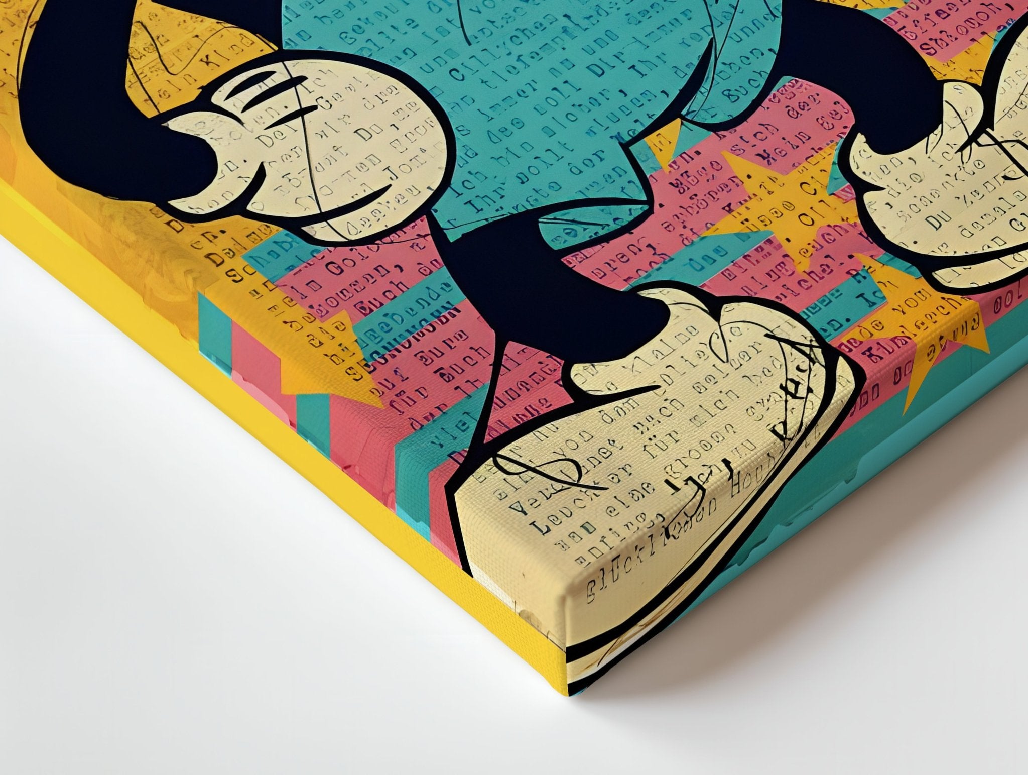 Tricky Mickey – Pop Art Graffiti Wall Frame | 4K Ultra Wrap Frame Wall Art in Pakistan | IBRELIA™ - IBRELIA
