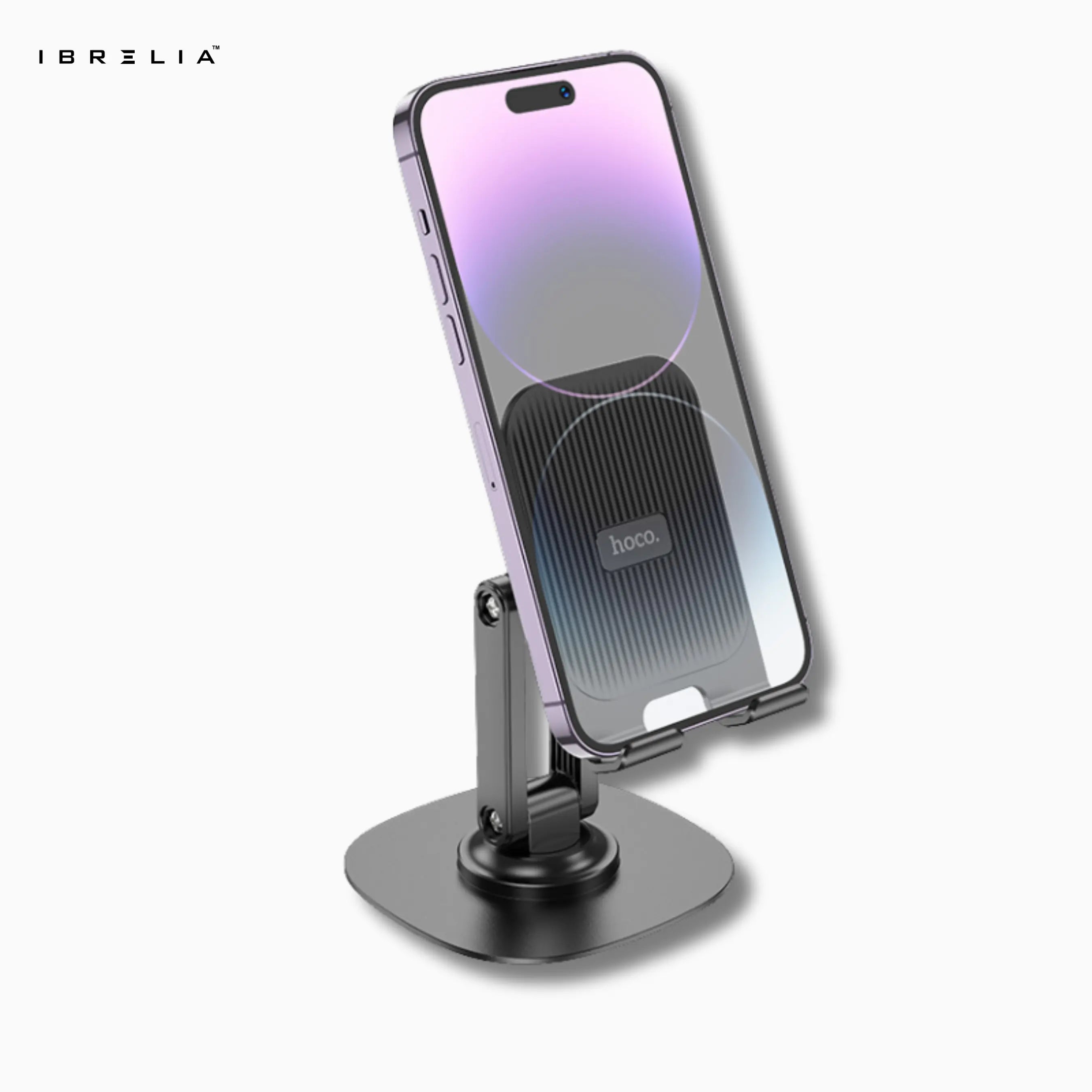 HOCO HD6 Three-Axis Adjustable Folding Phone Desktop Stand (Black/White) – HOCO | IBRELIA™ IBRELIA