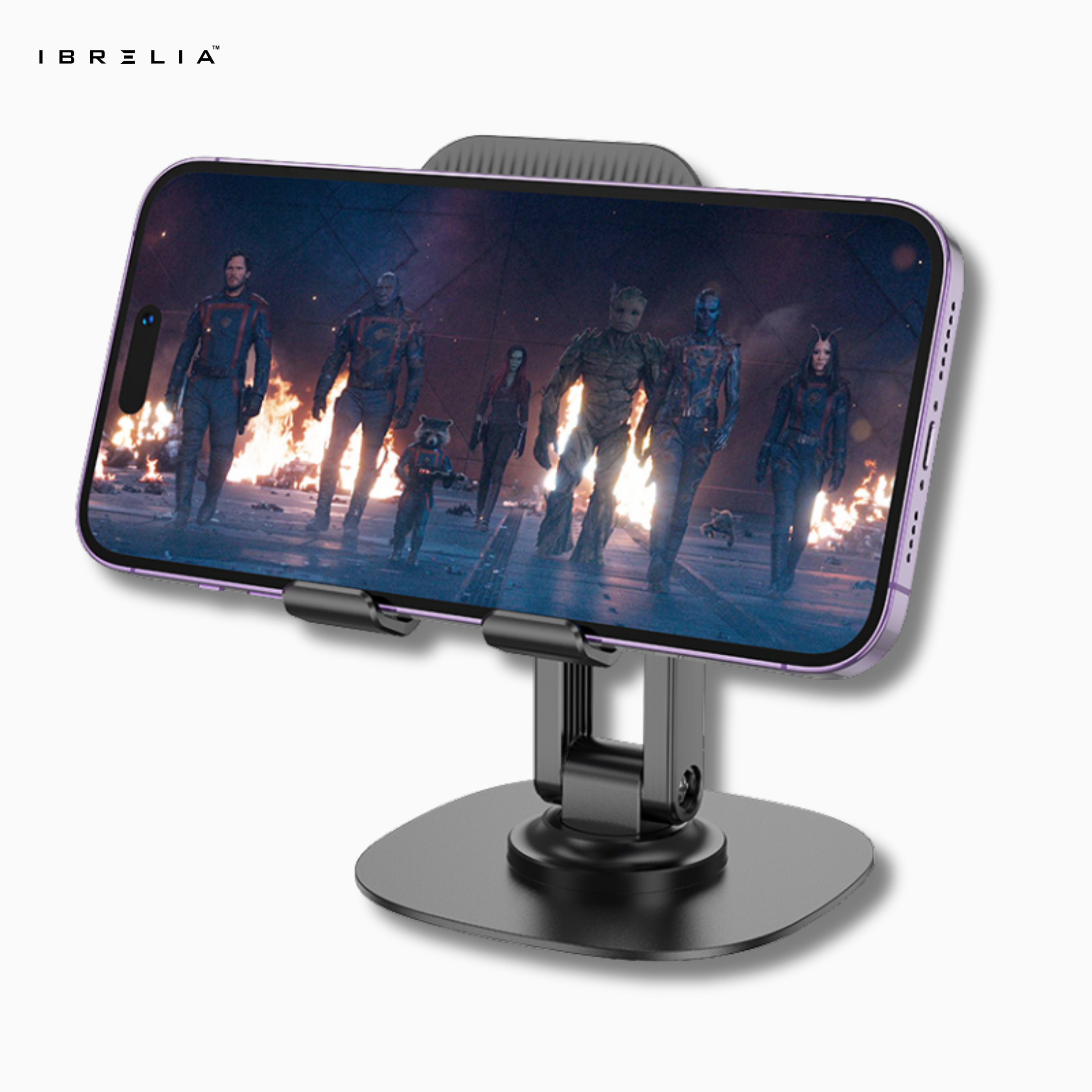 HOCO HD6 Three-Axis Adjustable Folding Phone Desktop Stand (Black/White) – HOCO | IBRELIA™