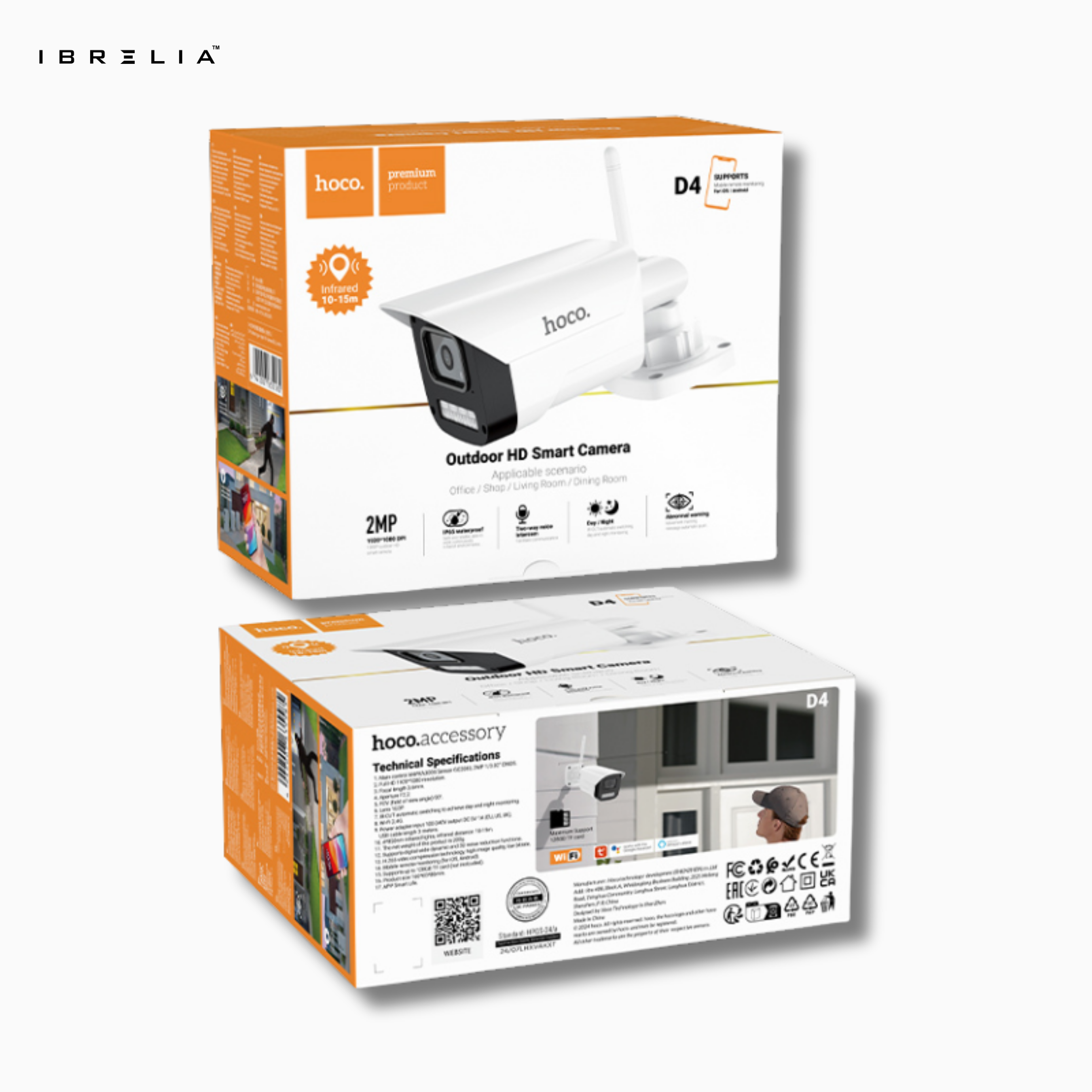 HOCO D4 Outdoor Smart HD Camera – 1080P Full HD | IBRELIA™ IBRELIA