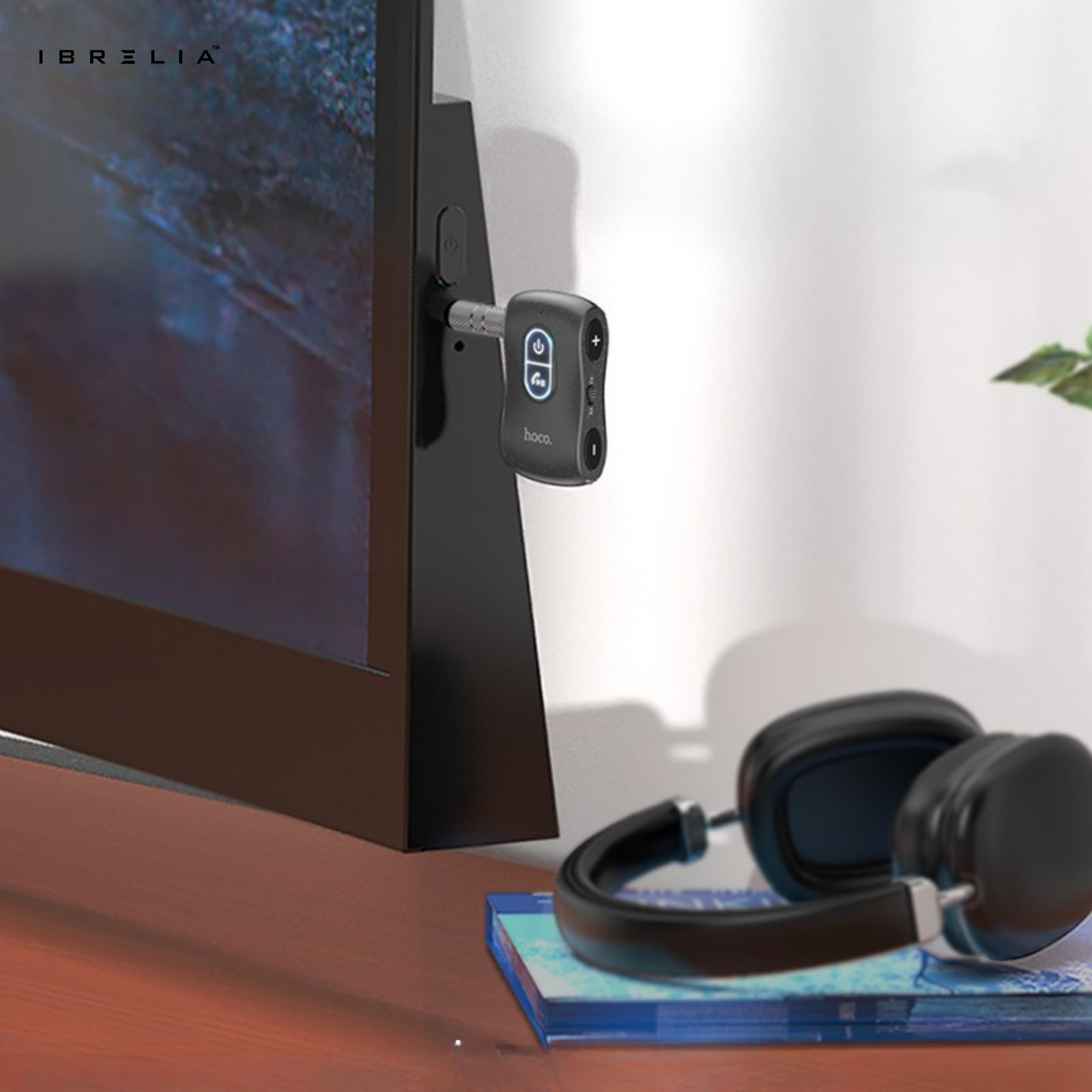 HOCO E73 Pro 2-in-1 In-Car AUX Wireless Receiver & Transmitter – Bluetooth 5.0 Audio Adapter | IBRELIA™