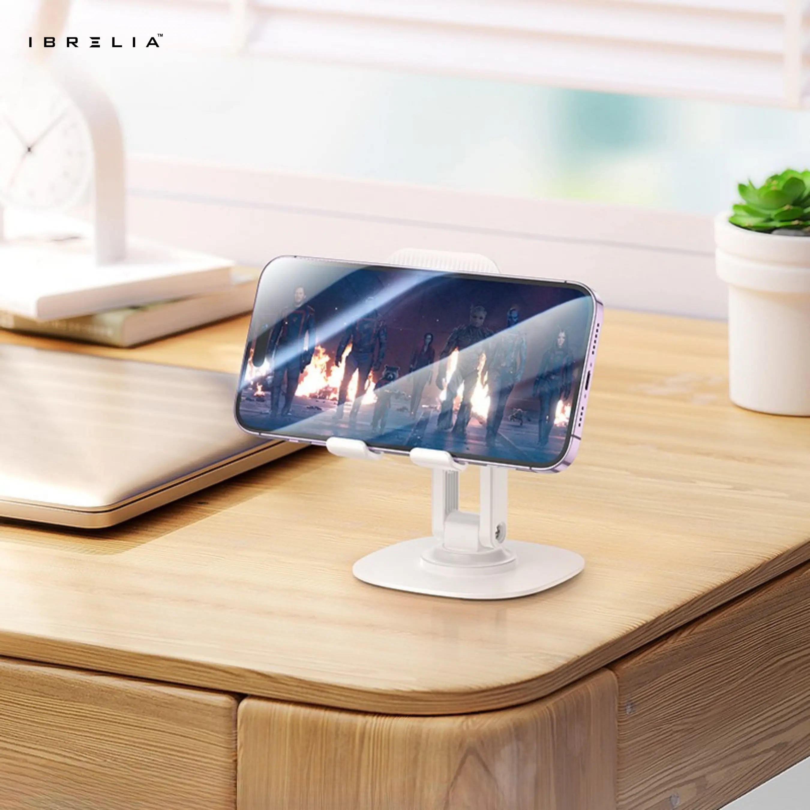 HOCO HD6 Three-Axis Adjustable Folding Phone Desktop Stand (Black/White) – HOCO | IBRELIA™ IBRELIA