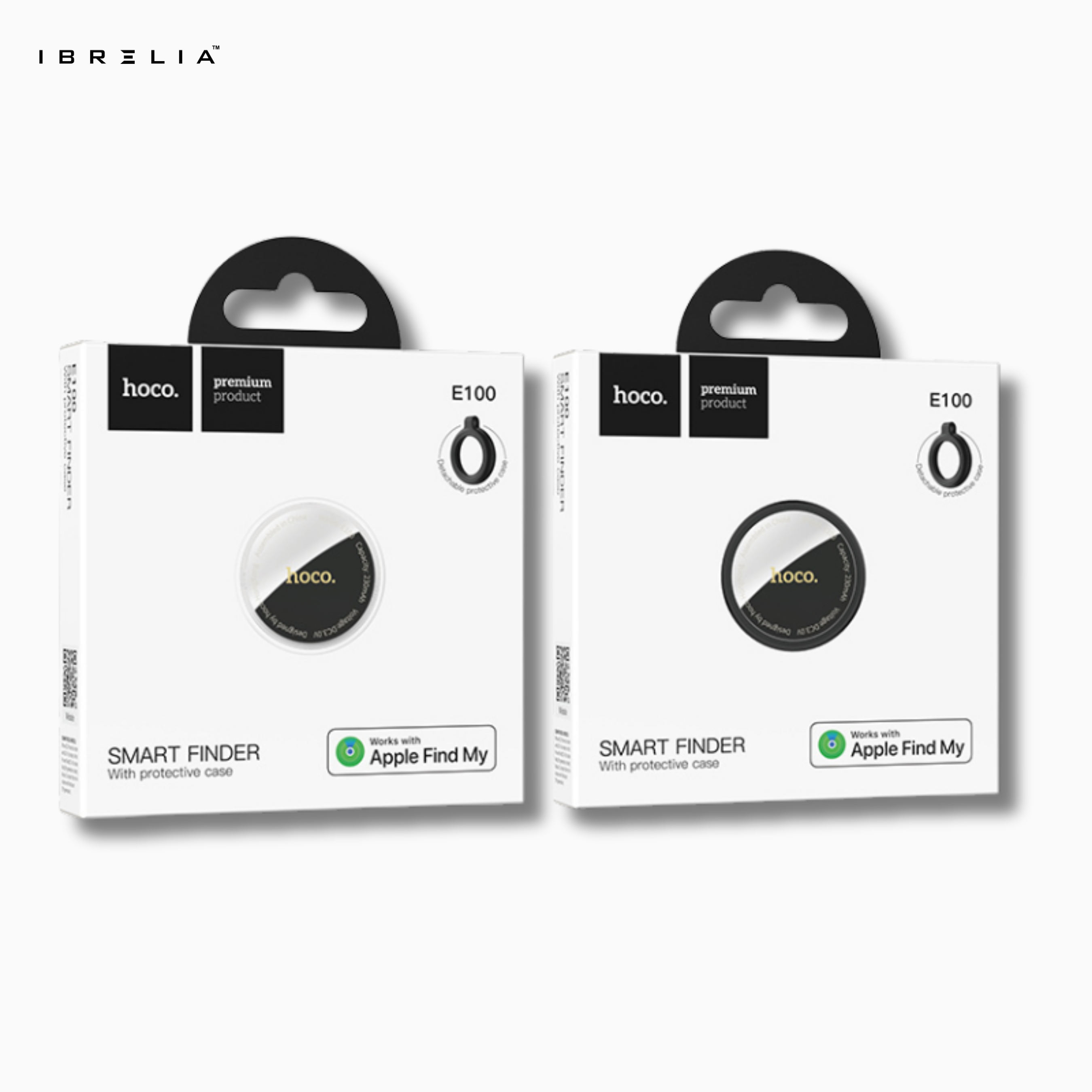 HOCO E100 Smart Finder – Works with Apple Find My | Anti-Lost Tracker with Protective Case | IBRELIA™