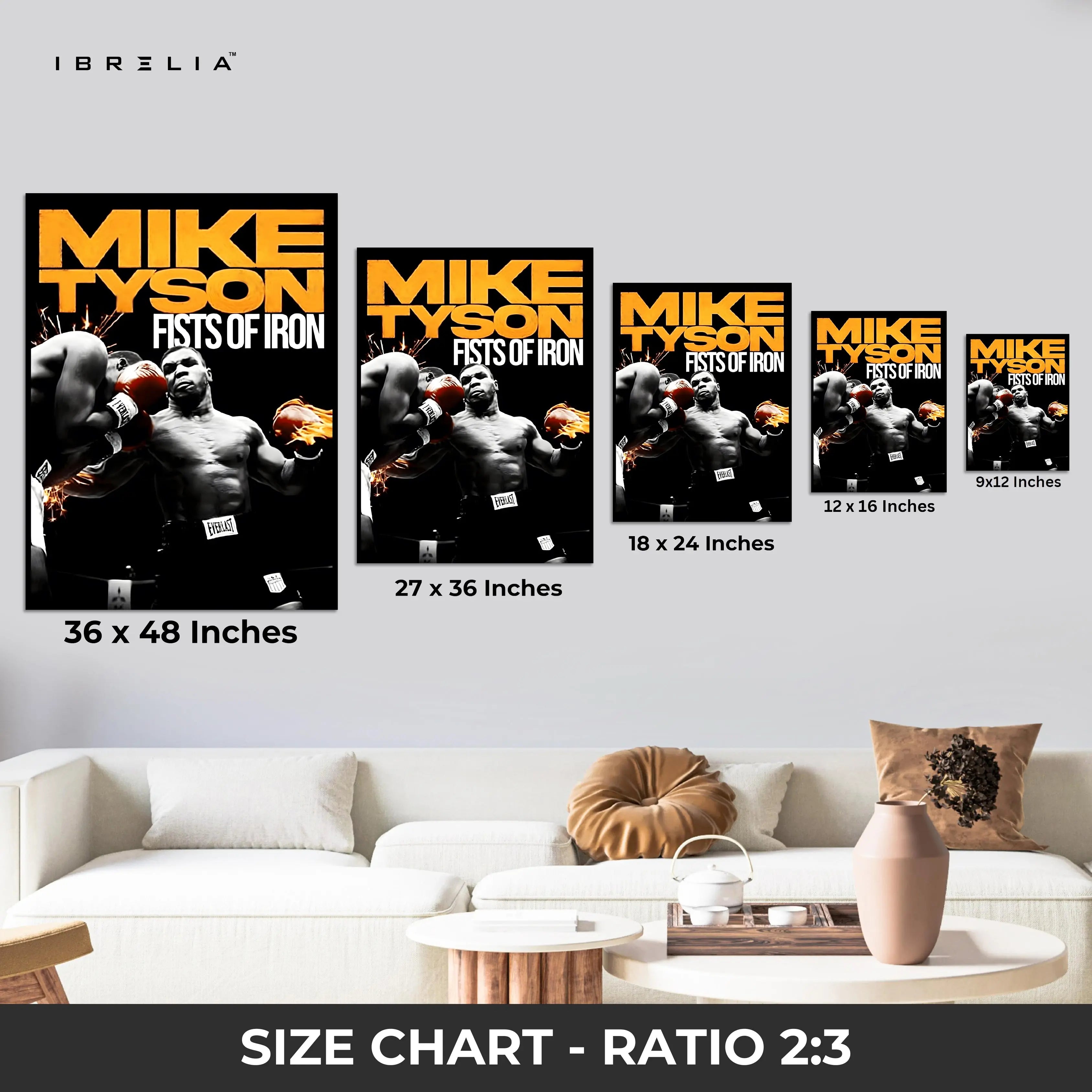 Mike Tyson Wall Art – Fists of Iron Edition | IBRELIA™ IBRELIA