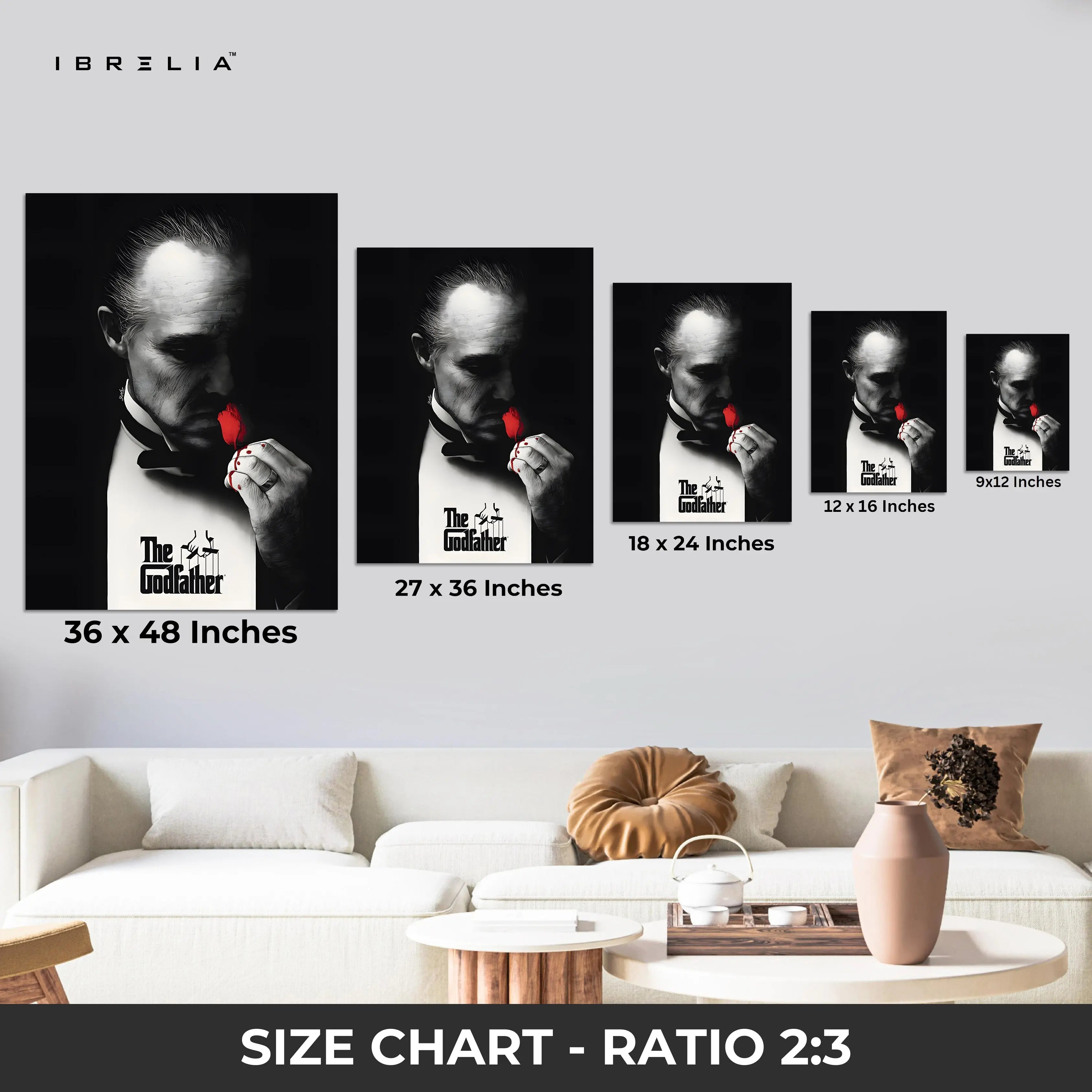 The Godfather – 4K Ultra Wrap Frame Wall Art in Pakistan | IBRELIA™ IBRELIA