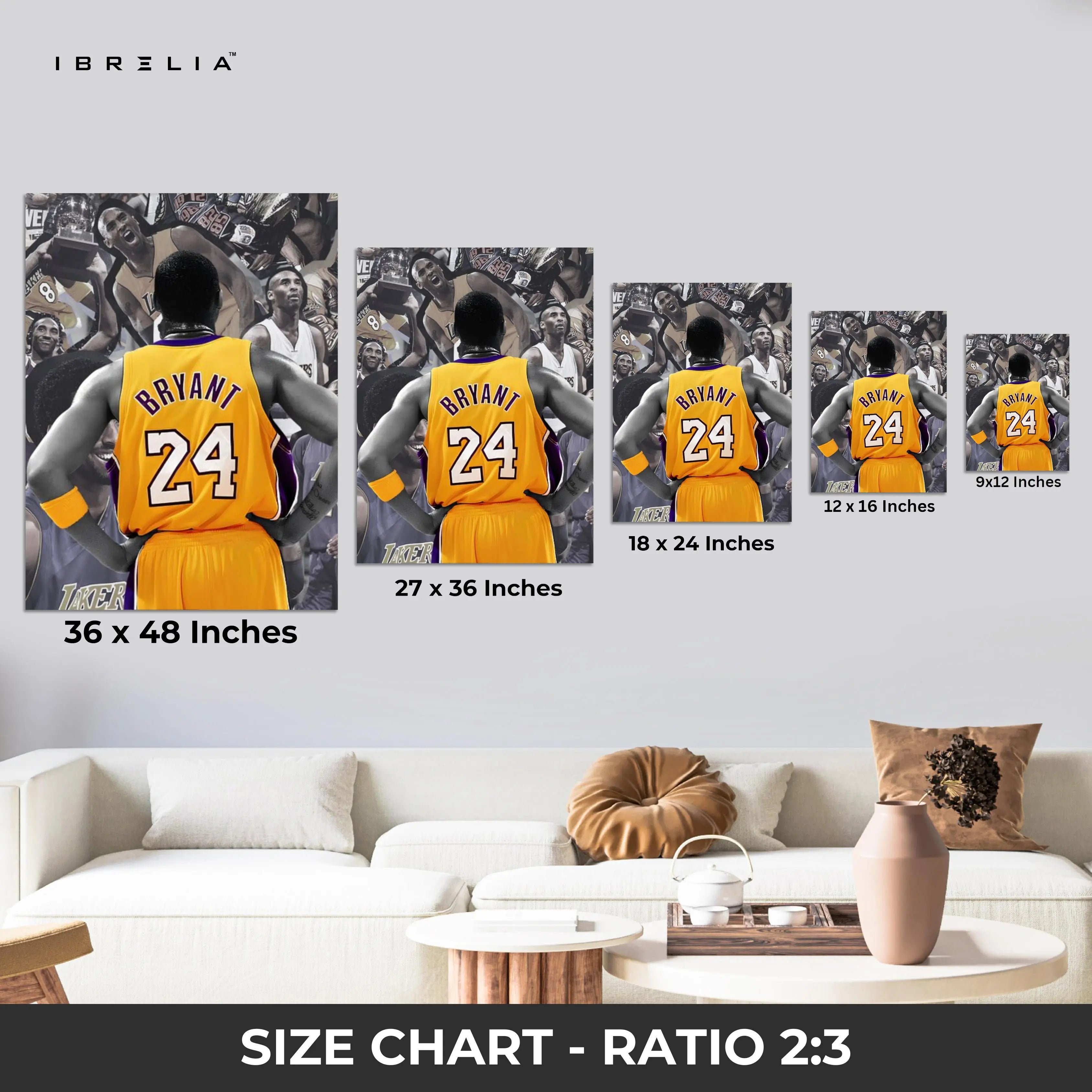 Kobe Bryant Legacy – 4K Ultra Wrap Frame Wall Art in Pakistan | IBRELIA™ IBRELIA