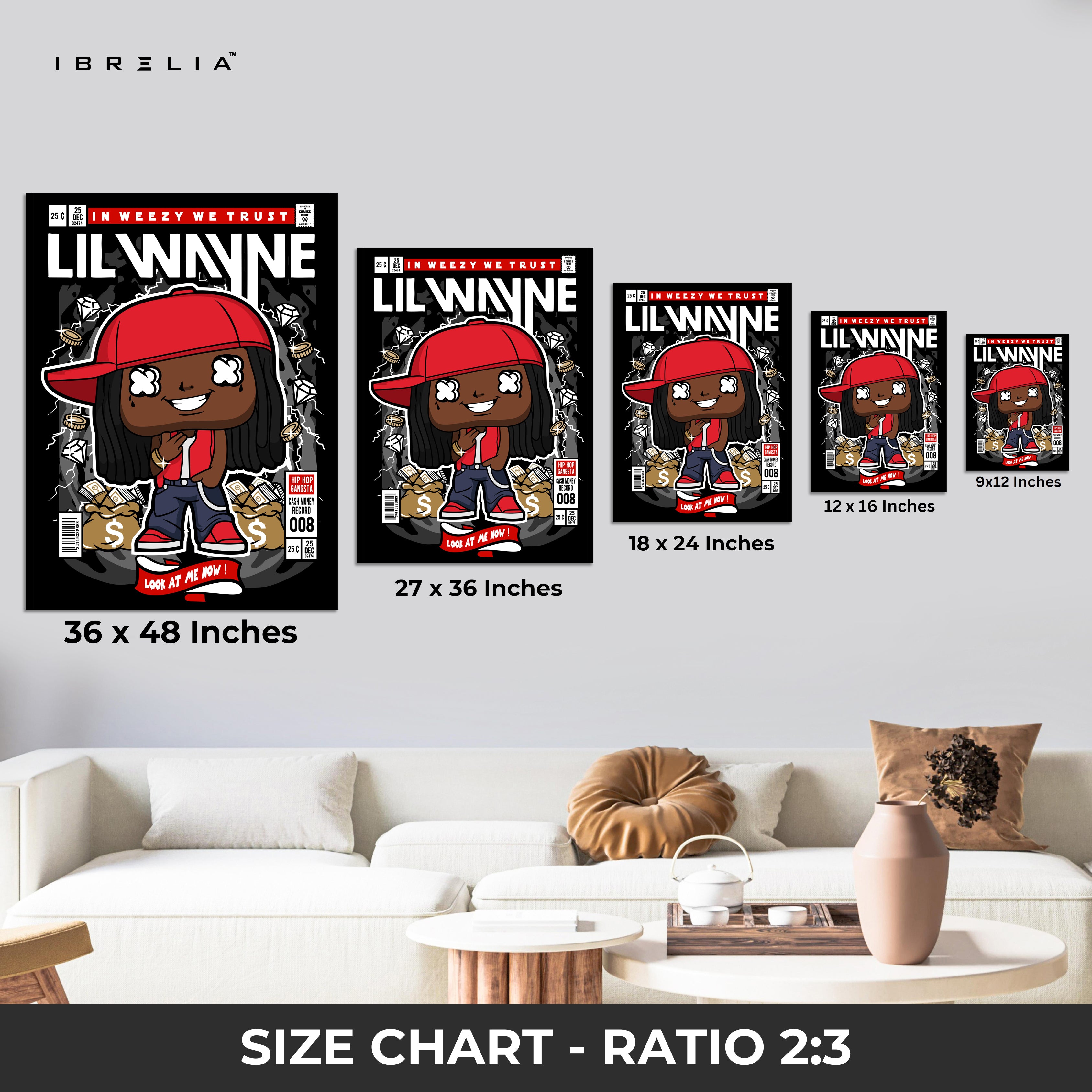 Lil Wayne Pop Art Comic Edition – 4K Ultra Wrap Frame Wall Art in Pakistan | IBRELIA™