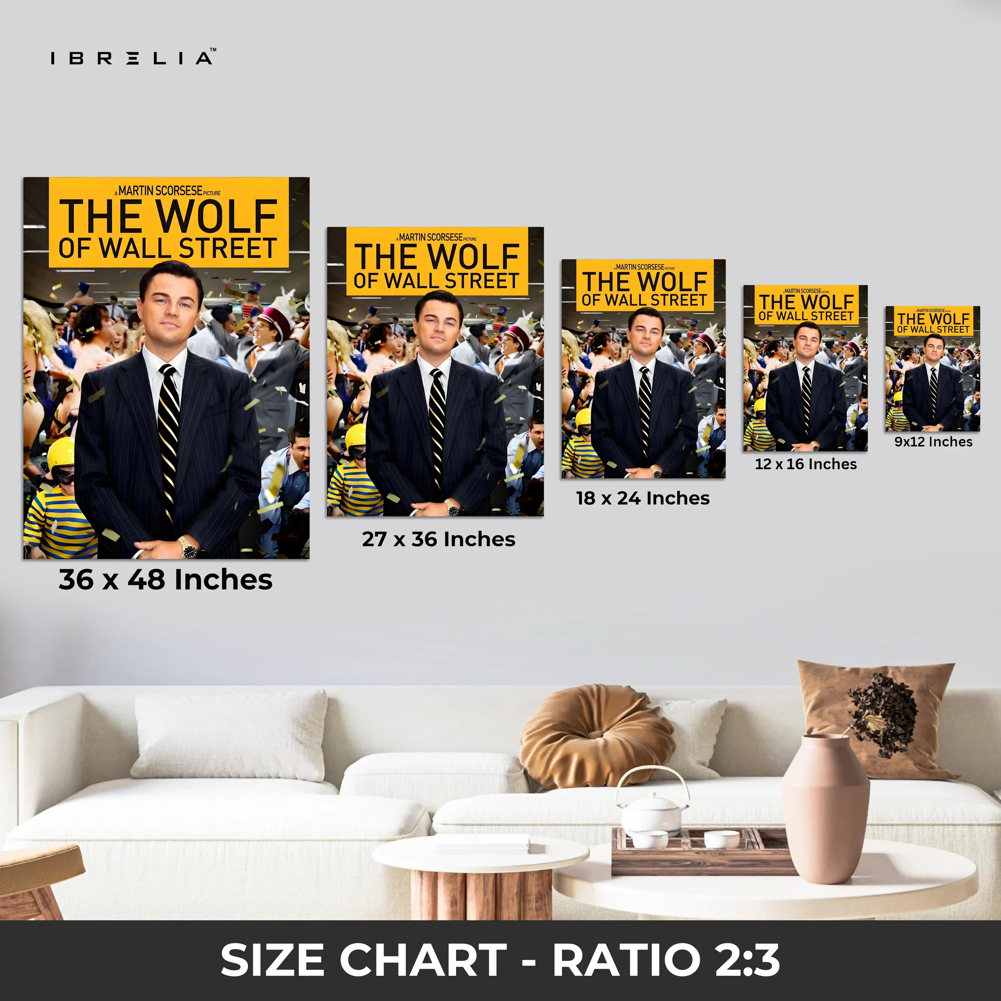 The Wolf of Wall Street Wall Frame | 4K Ultra Wrap Frame Wall Art in Pakistan | IBRELIA™ IBRELIA