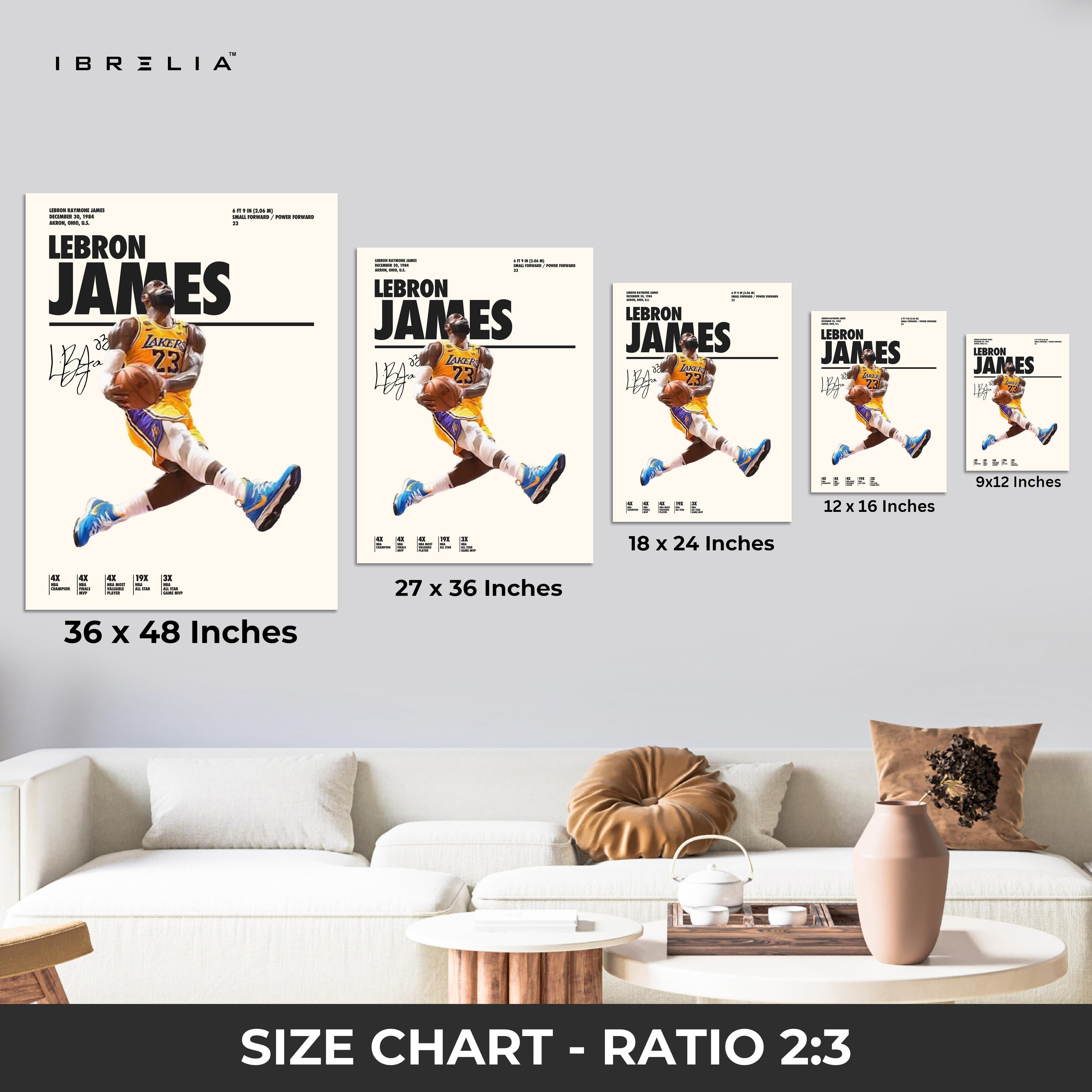 LeBron James Lakers Dunk – 4K Ultra Wrap Frame Wall Art in Pakistan | IBRELIA™