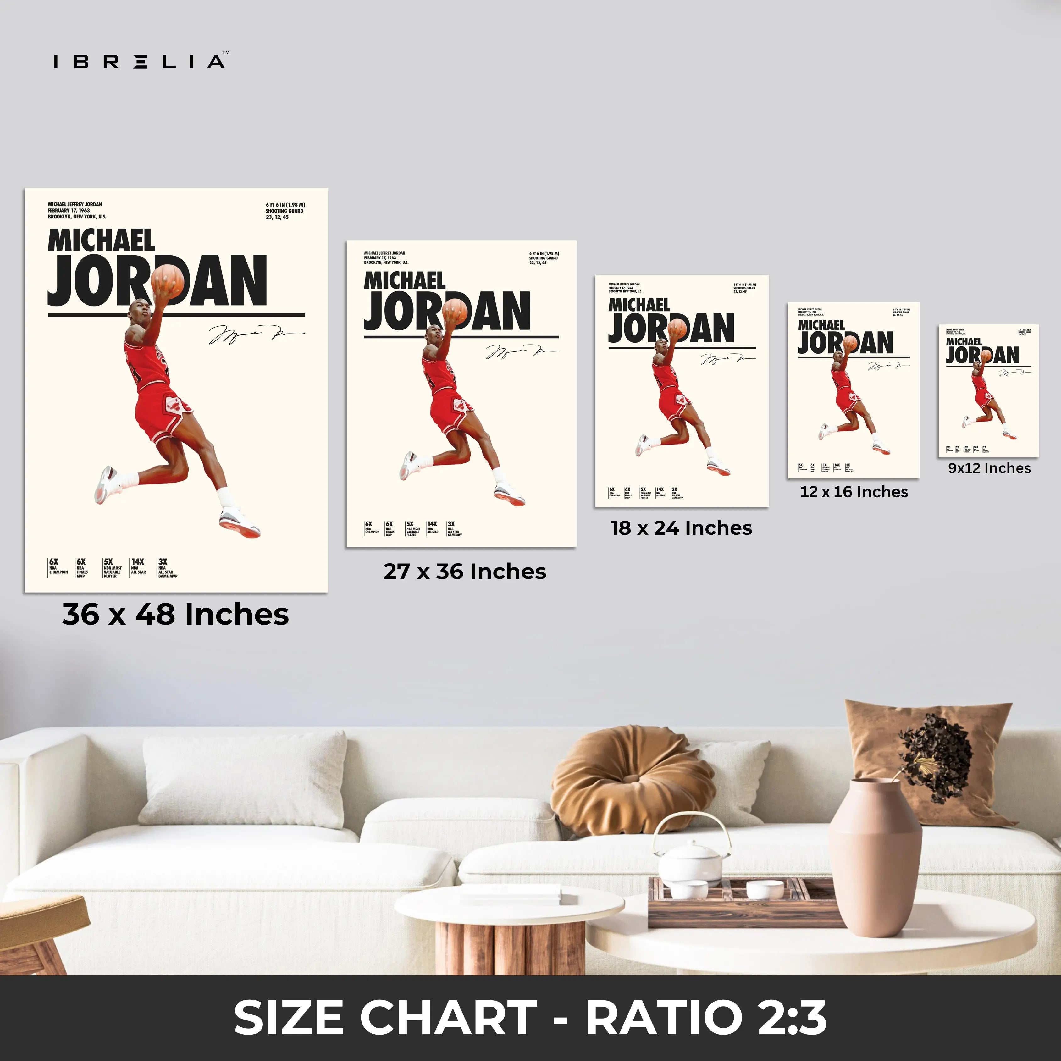 Michael Jordan Air Dunk – 4K Ultra Wrap Frame Wall Art in Pakistan | IBRELIA™ IBRELIA