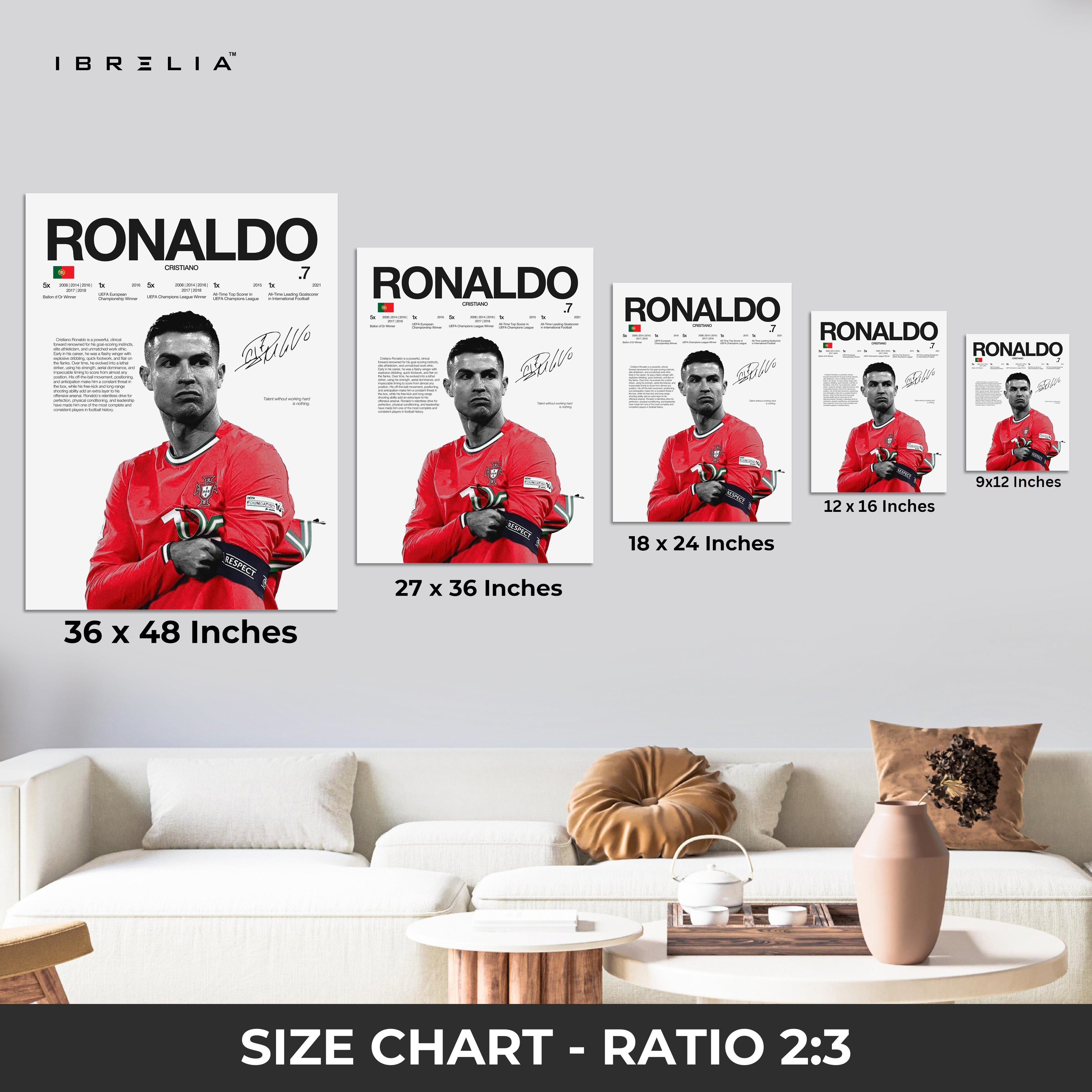 Cristiano Ronaldo – The Icon 4K Ultra Wrap Frame Wall Art in Pakistan | IBRELIA™