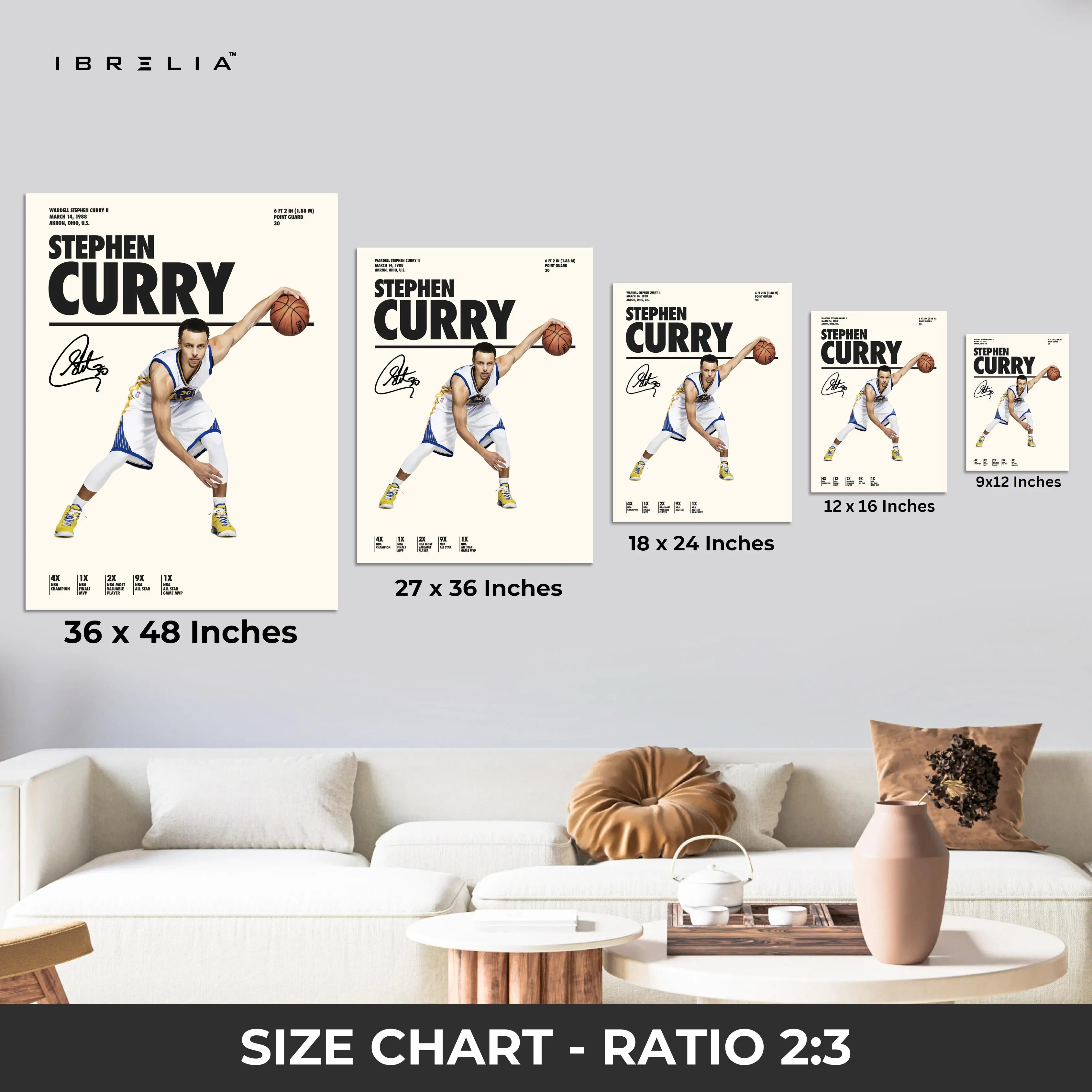 Stephen Curry Dribble Motion – 4K Ultra Wrap Frame Wall Art in Pakistan | IBRELIA™ IBRELIA