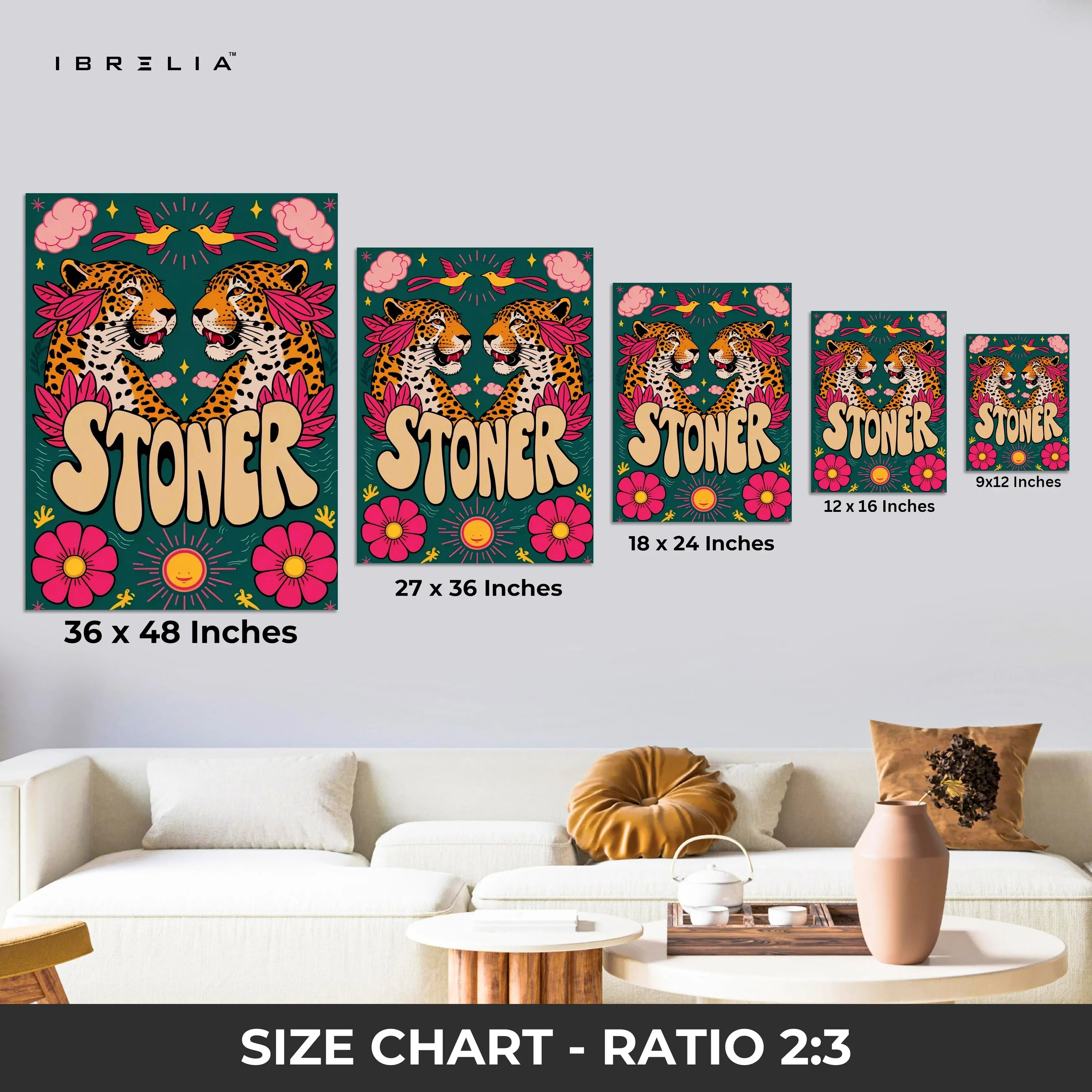 Stoner Jungle Vibes Wall Frame | 4K Ultra Wrap Frame Wall Art in Pakistan | IBRELIA™ IBRELIA