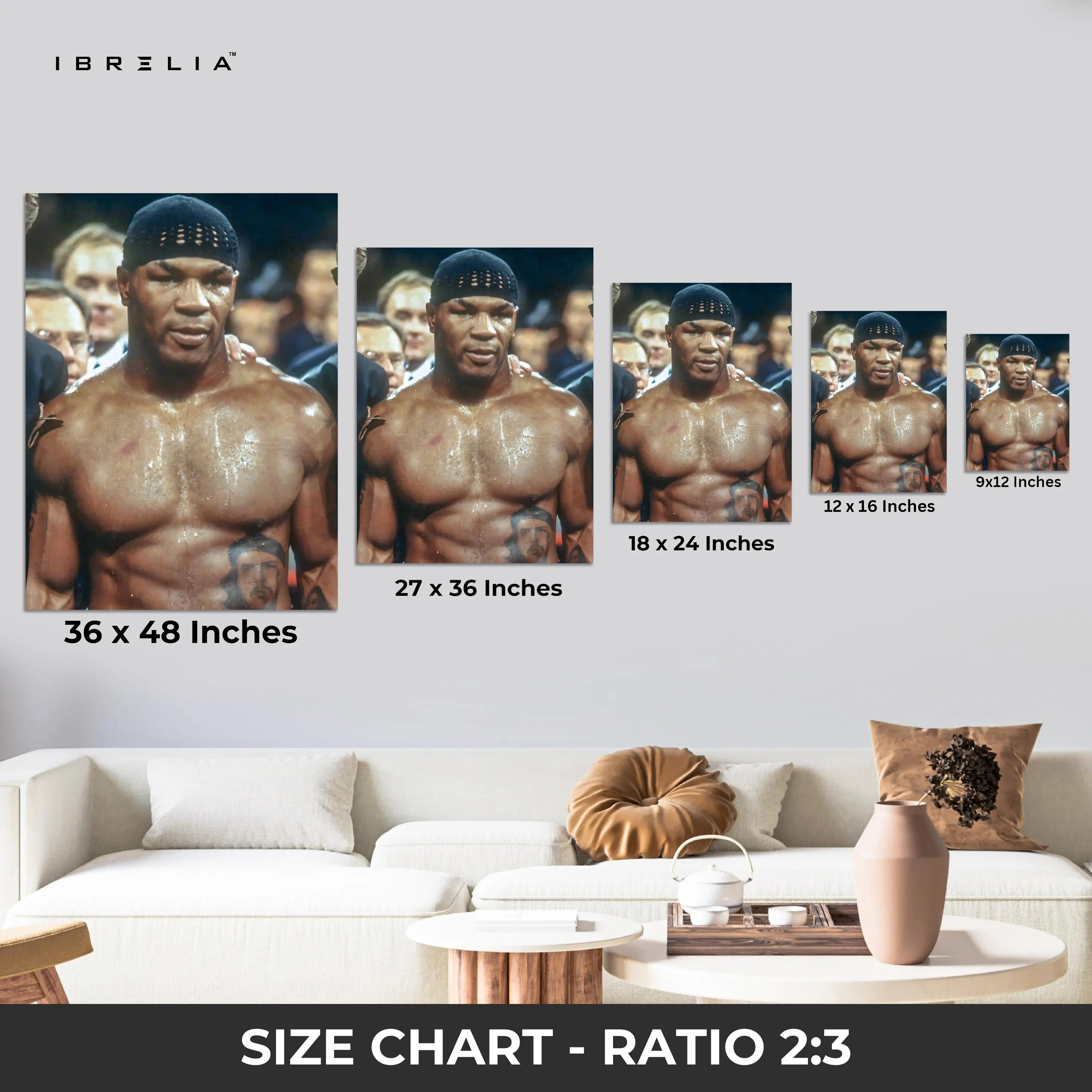 Mike Tyson Boxing Legend Wall Art – The Baddest Man on the Planet | IBRELIA™ IBRELIA