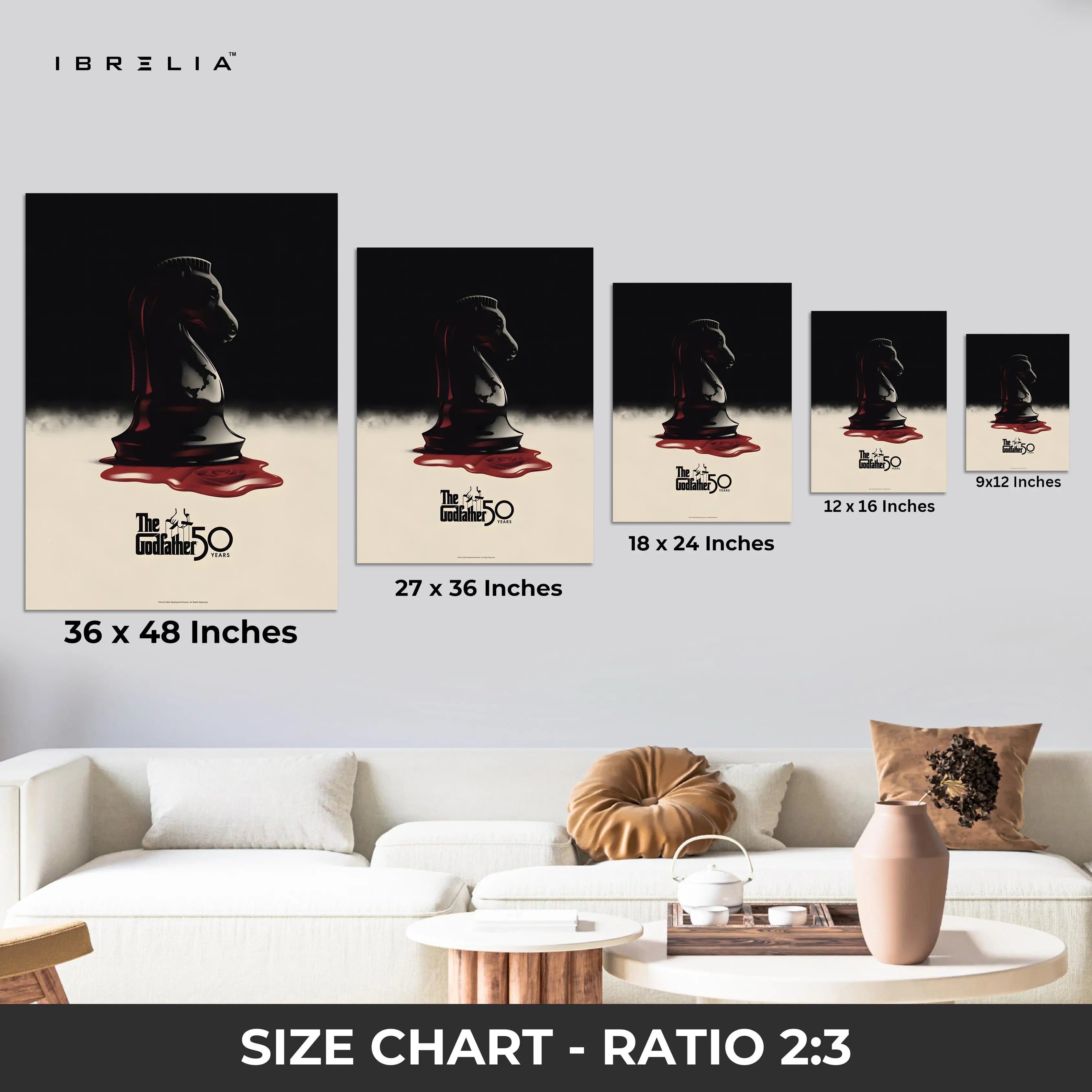 The Godfather 50th Anniversary Edition 4K Ultra Wrap Frame Wall Art in Pakistan | IBRELIA™ IBRELIA