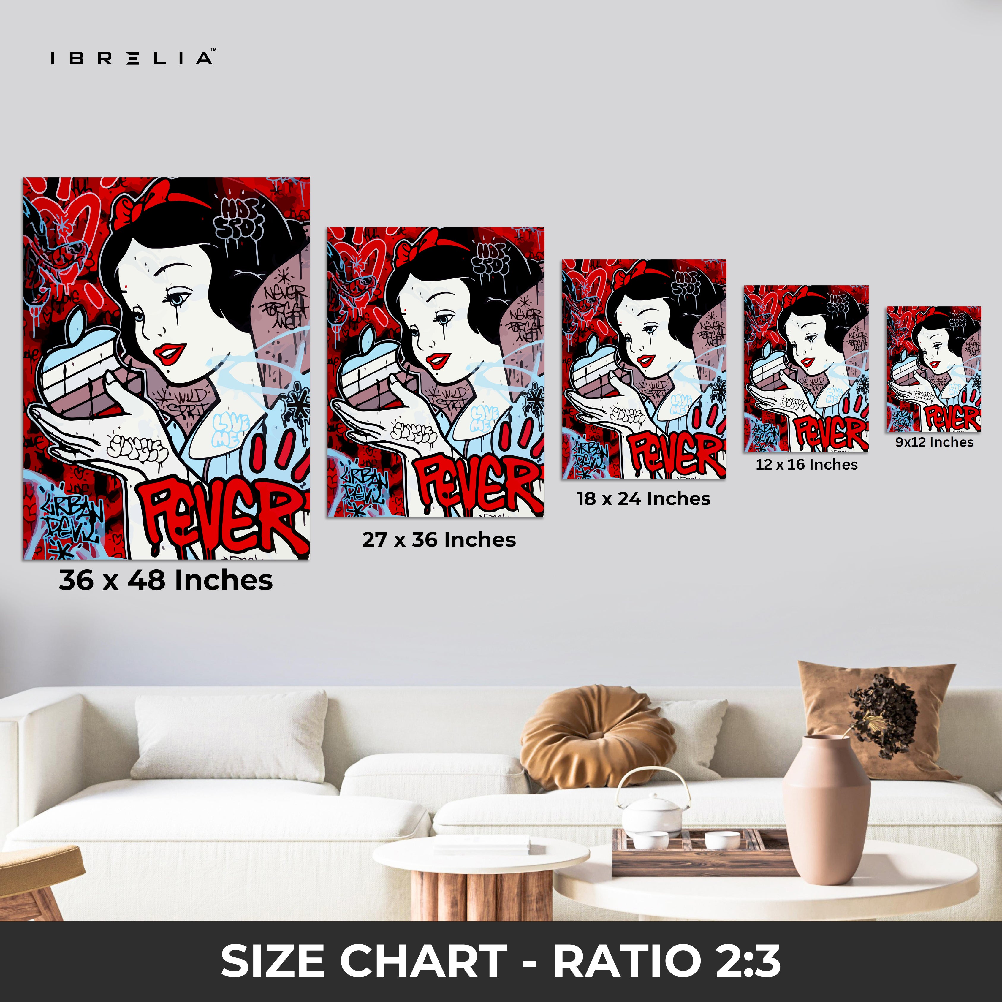 Snow White Graffiti Pop Art – 4K Ultra Wrap Frame Wall Art in Pakistan | IBRELIA™