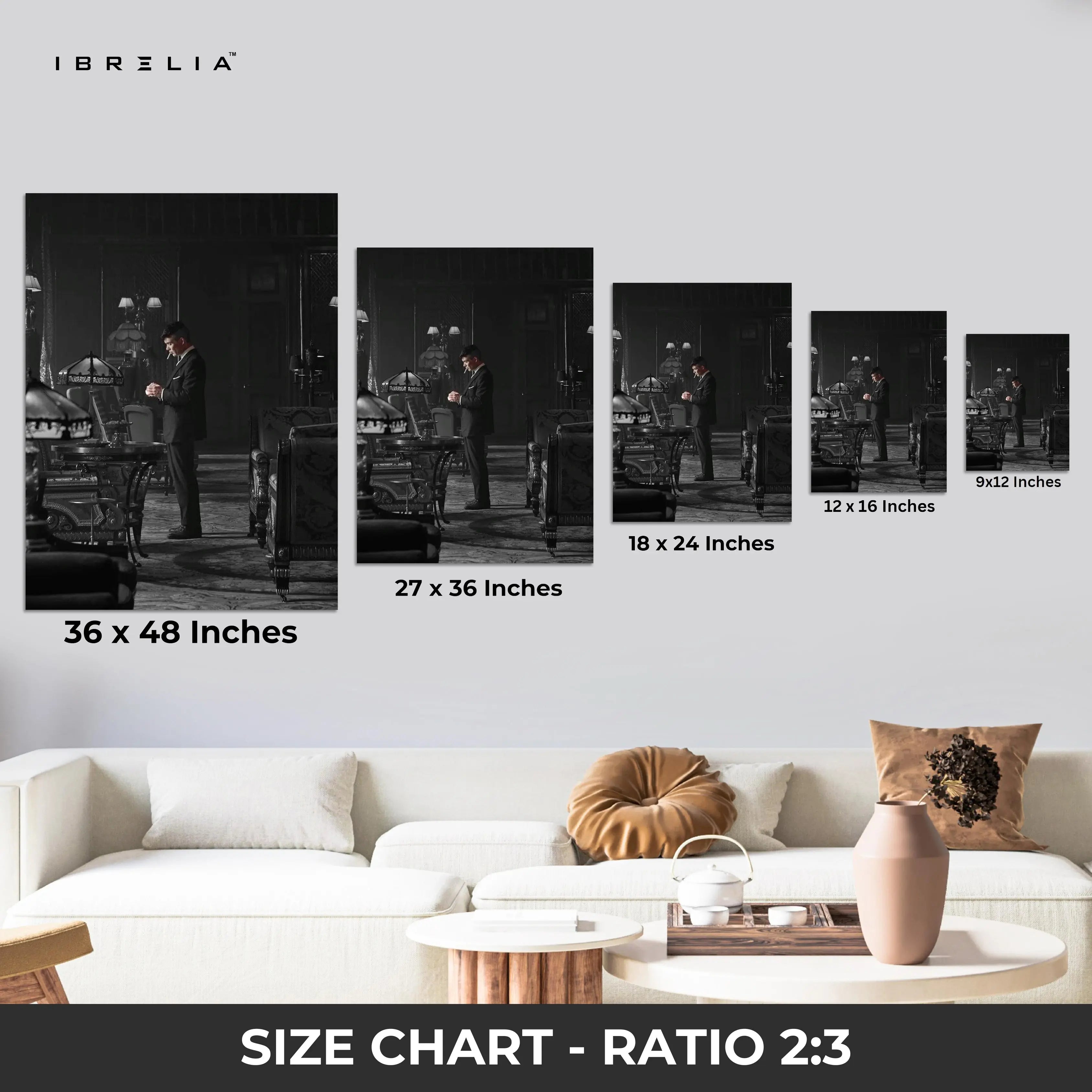 Thomas Shelby Peaky Blinders 4K Ultra Wrap Frame Wall Art in Pakistan | IBRELIA™ IBRELIA