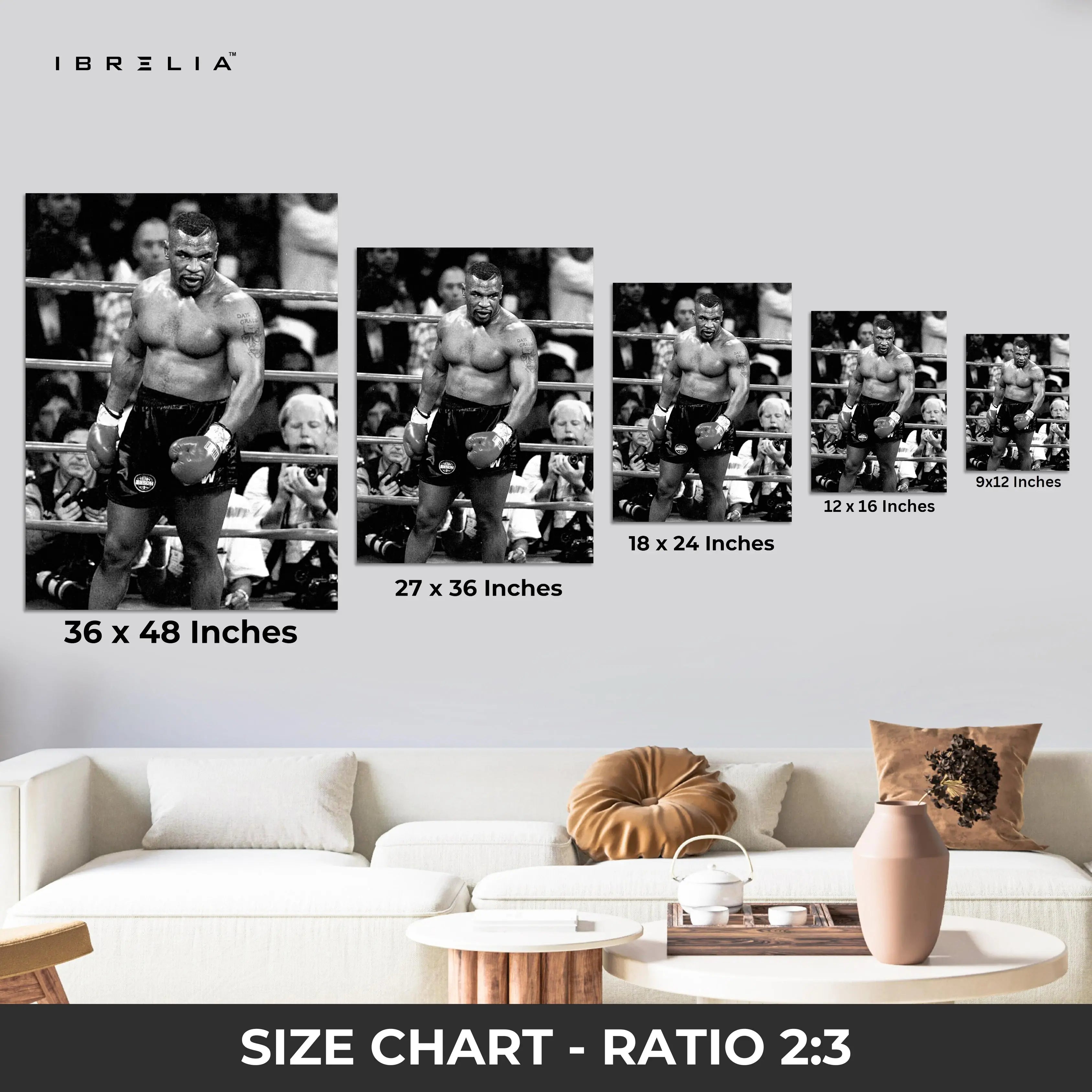 Mike Tyson – The Iron Legend 4K Ultra Wrap Frame Wall Art in Pakistan | IBRELIA™ IBRELIA