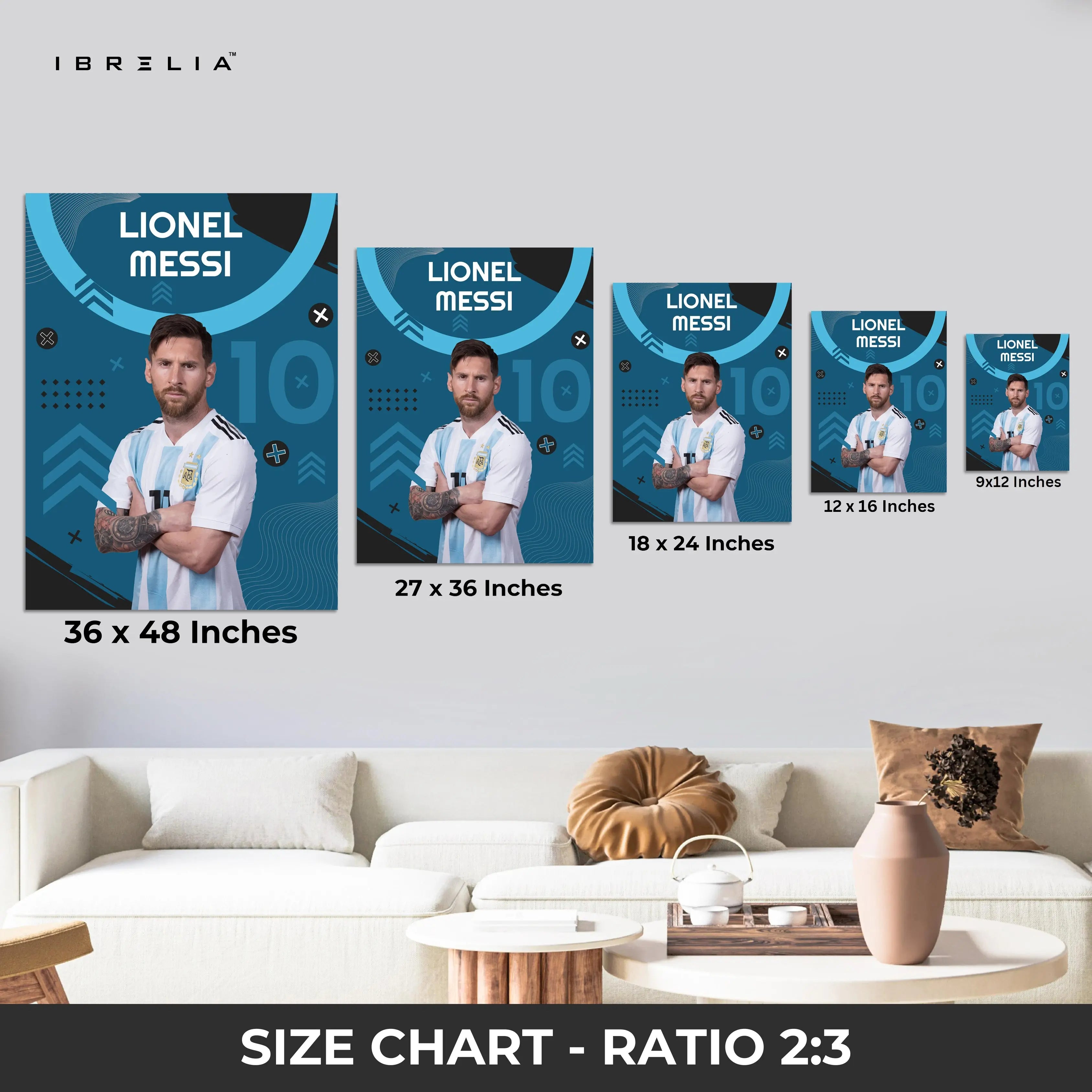 Lionel Messi Argentina Edition – 4K Ultra Wrap Frame Wall Art in Pakistan | IBRELIA™ IBRELIA