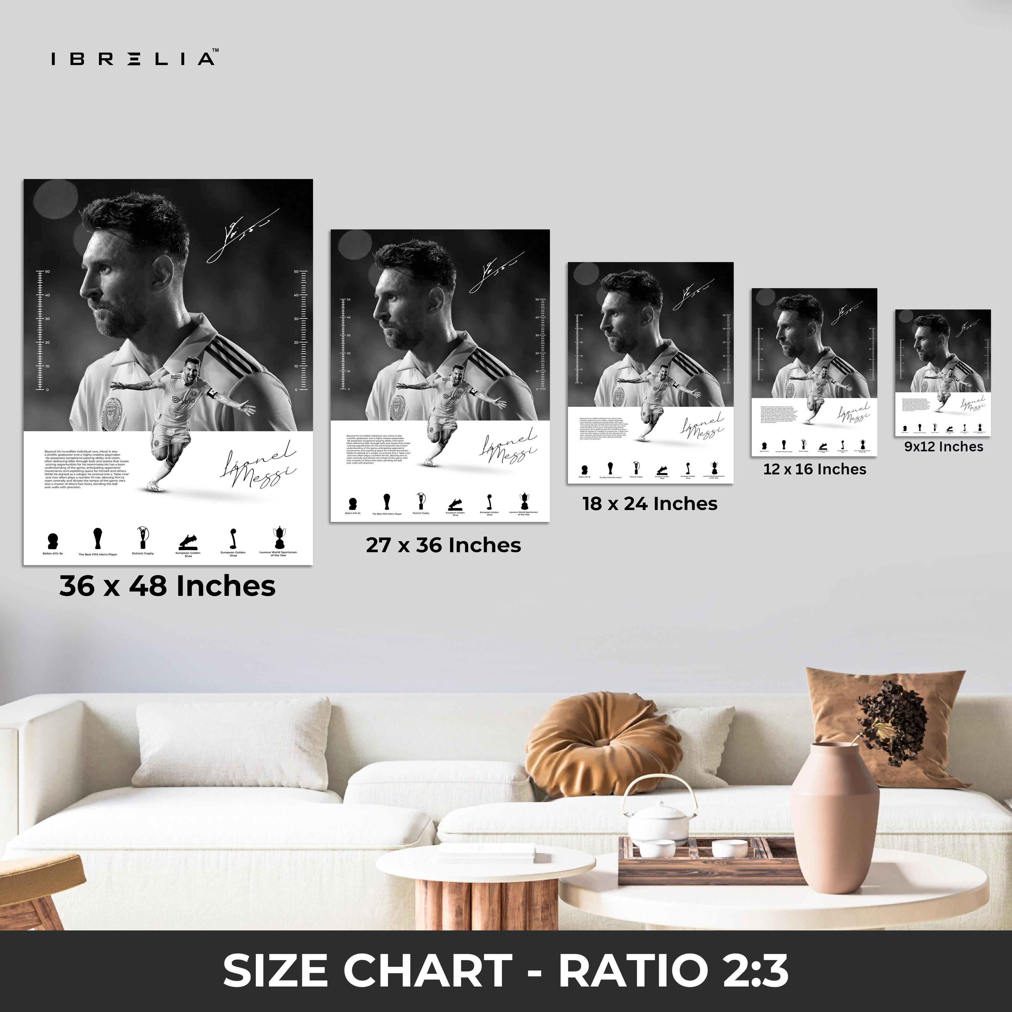 Lionel Messi – The Legend 4K Ultra Wrap Frame Wall Art in Pakistan | IBRELIA™