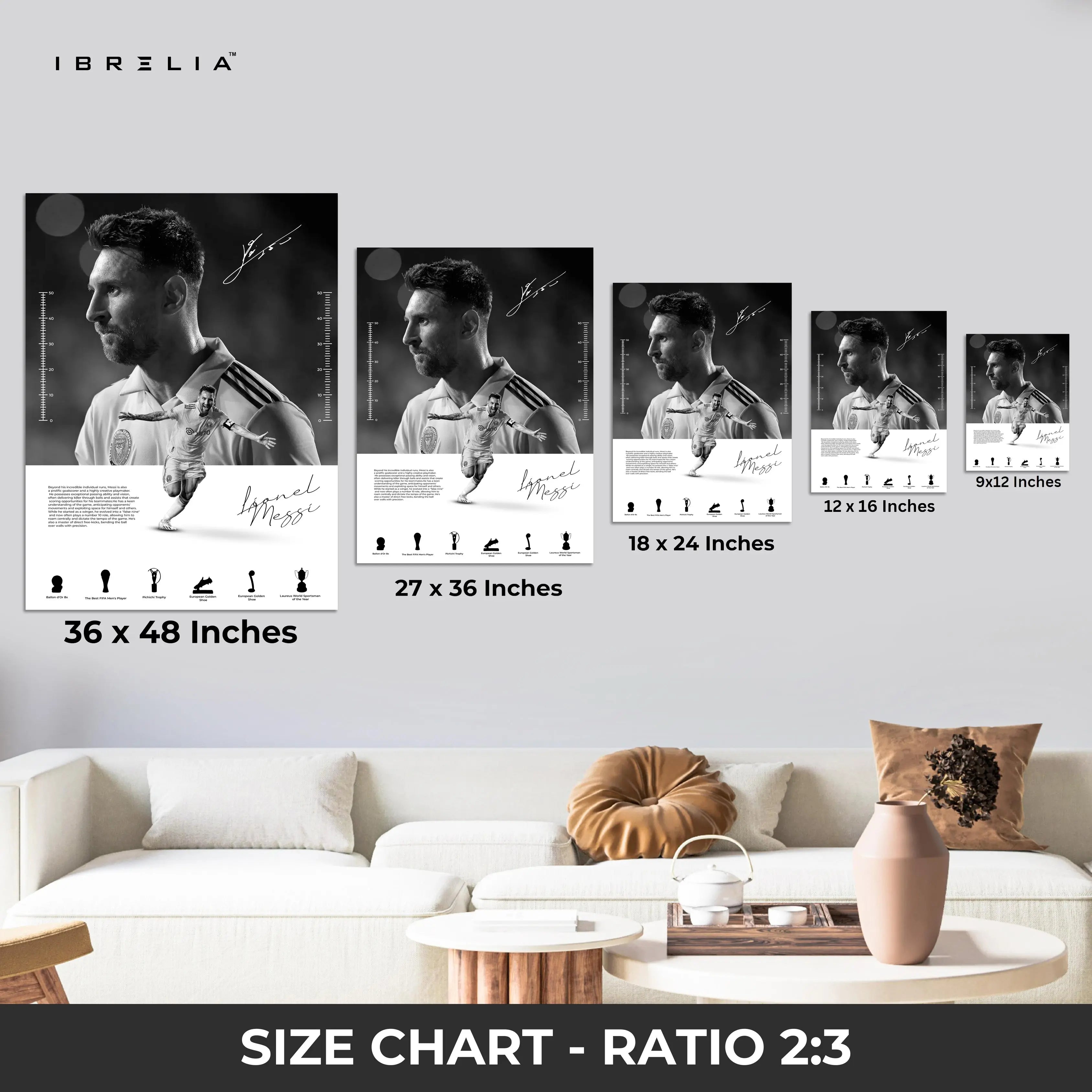 Lionel Messi – The Legend 4K Ultra Wrap Frame Wall Art in Pakistan | IBRELIA™ IBRELIA