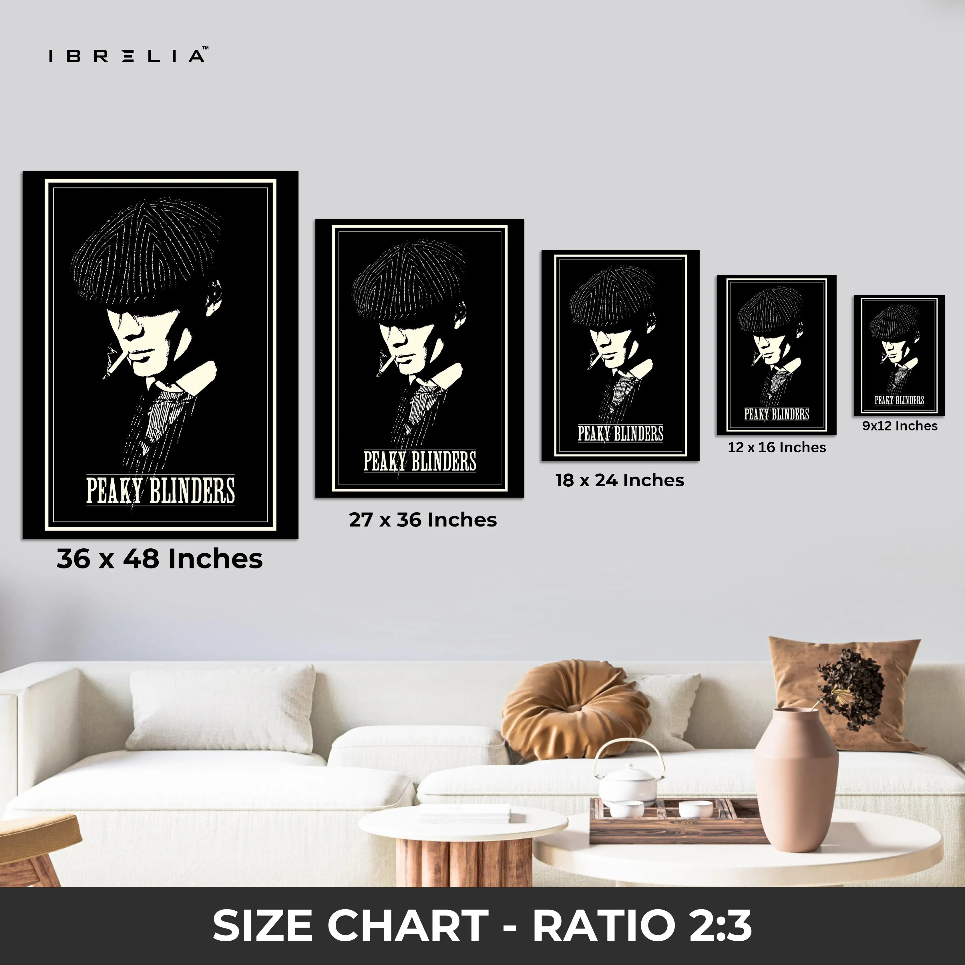 Peaky Blinders “Thomas Shelby” Noir Edition – 4K Ultra Wrap Frame Wall Art in Pakistan | IBRELIA™ IBRELIA