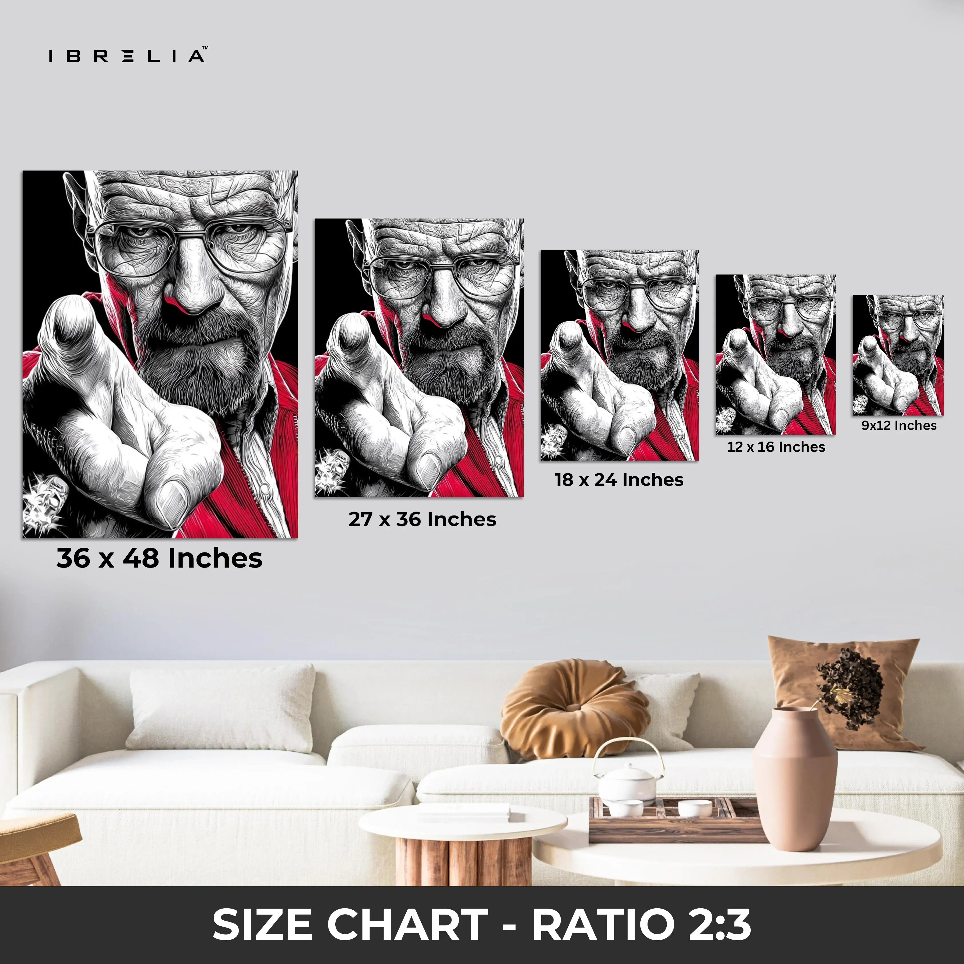 Heisenberg Art Edition – 4K Ultra Wrap Frame Wall Art in Pakistan | IBRELIA™ IBRELIA