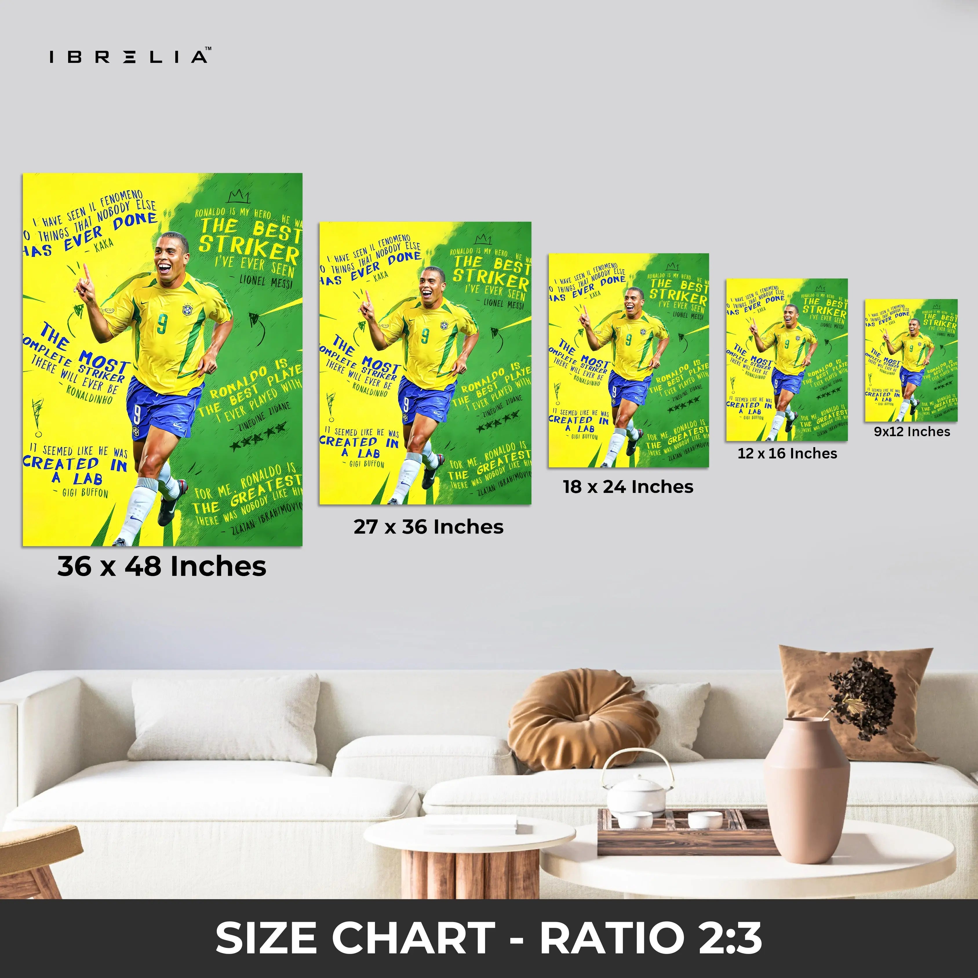 Ronaldo Nazário Wall Art – El Fenomeno Edition | IBRELIA™ IBRELIA