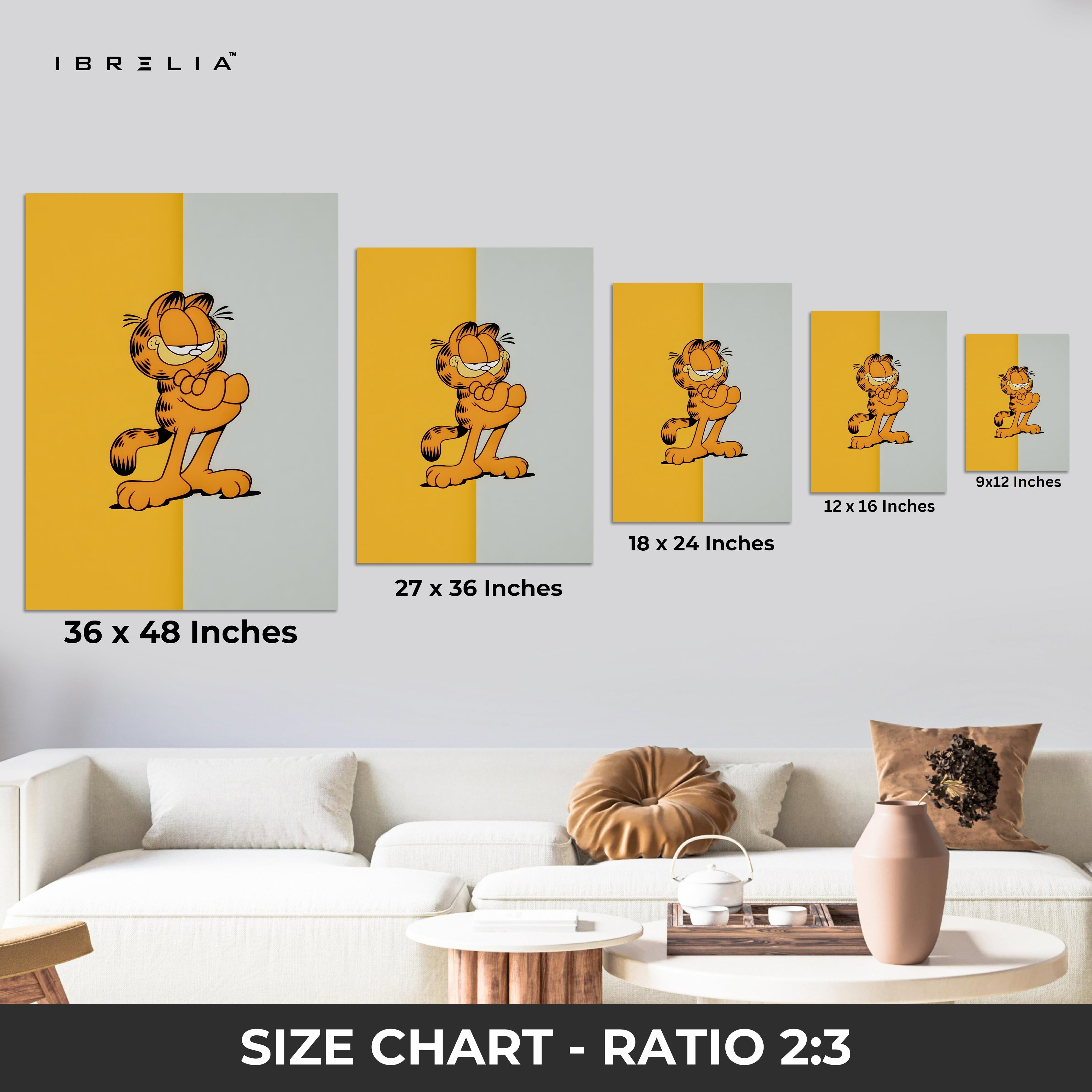 Garfield Minimalist Wall Frame | 4K Ultra Wrap Frame Wall Art in Pakistan | IBRELIA™