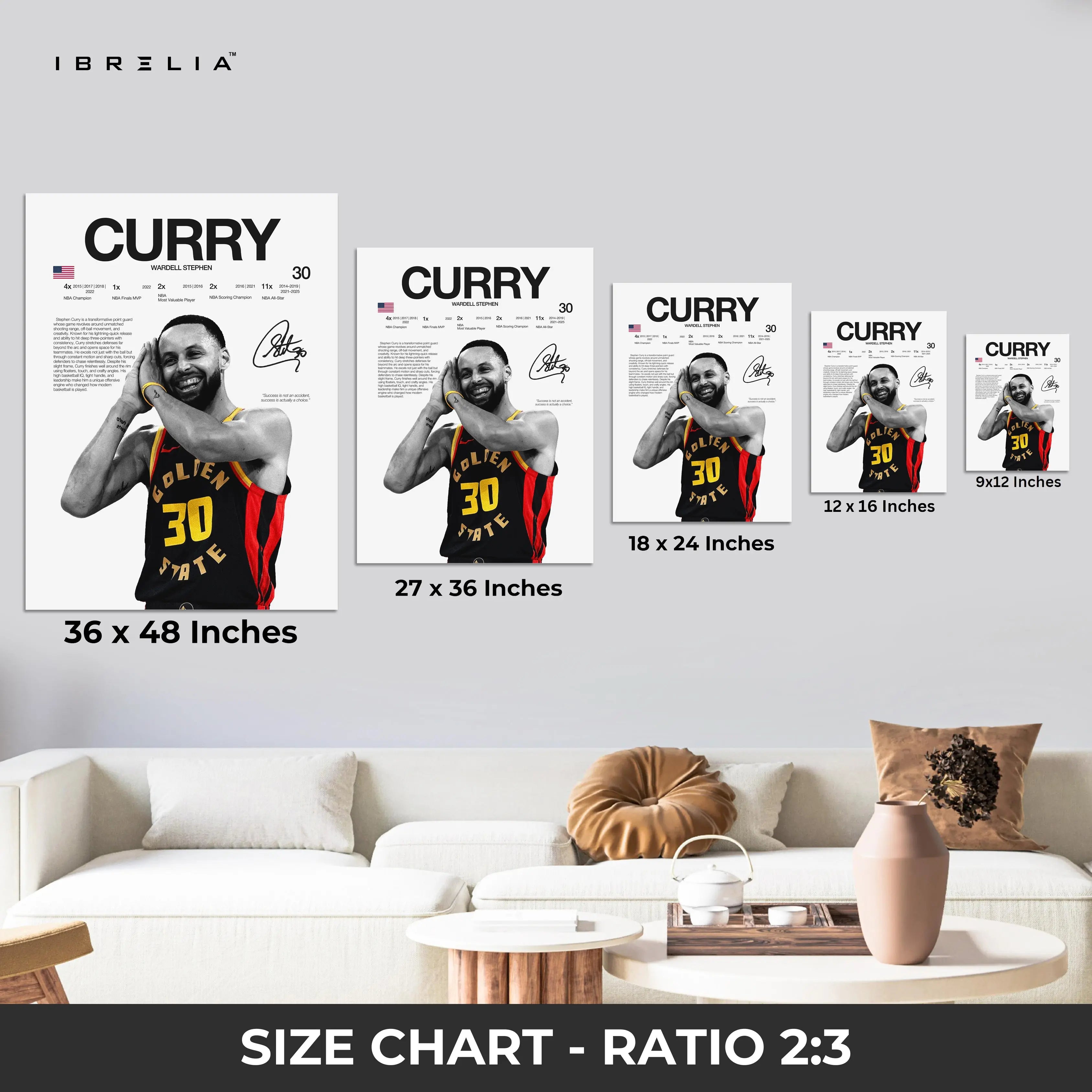 Stephen Curry – Golden State Legend 4K Ultra Wrap Frame Wall Art in Pakistan | IBRELIA™ IBRELIA