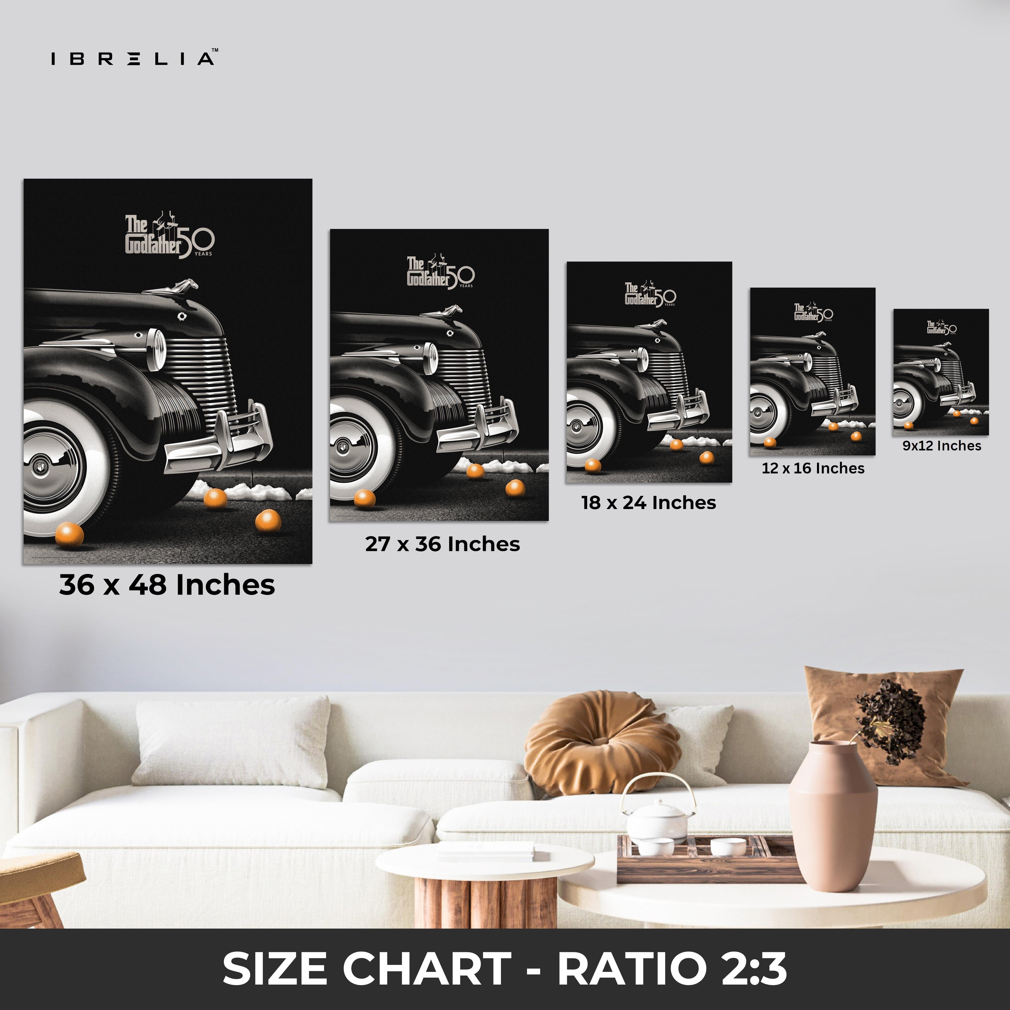 The Godfather 50th Anniversary – Classic Car Edition 4K Ultra Wrap Frame Wall Art in Pakistan | IBRELIA™