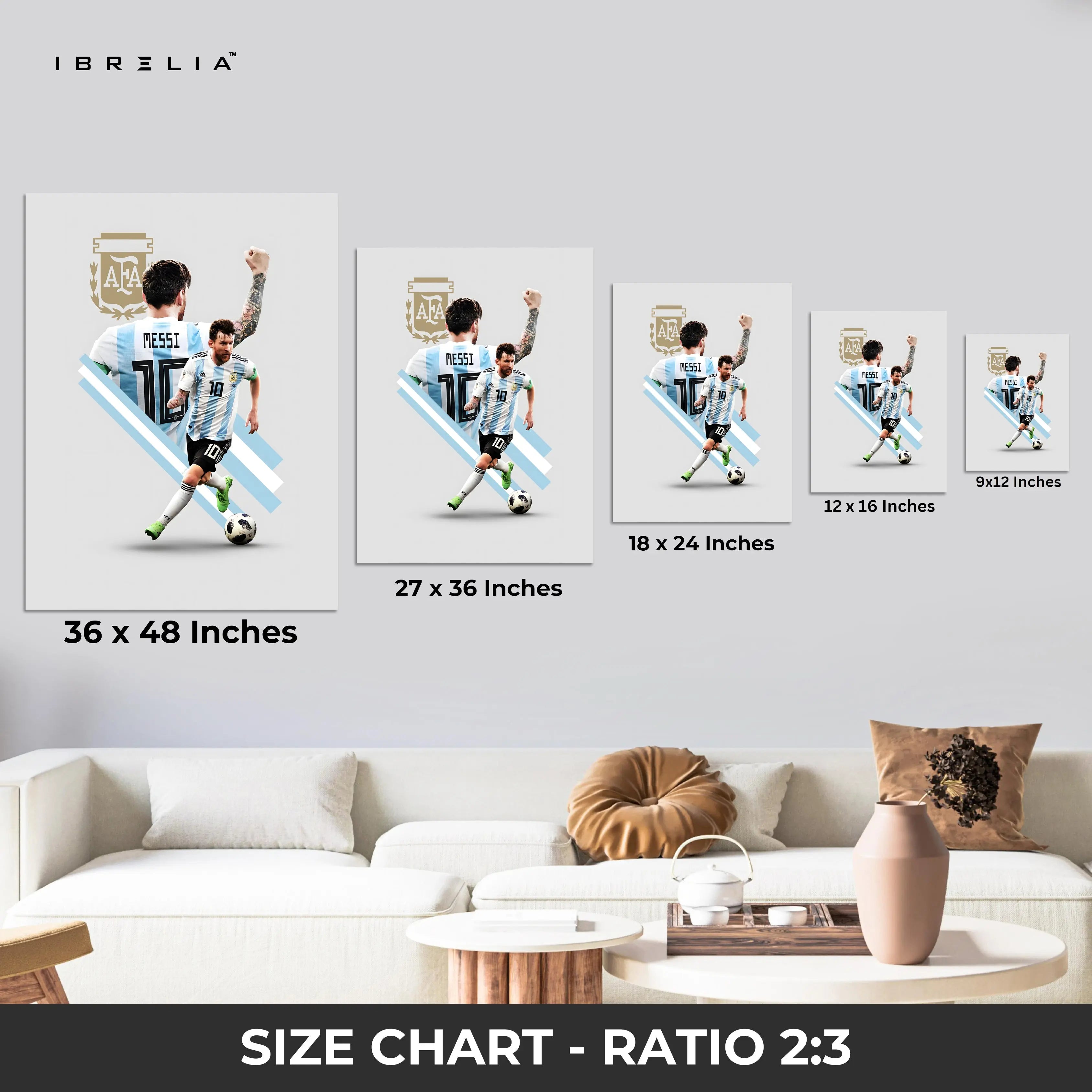 Lionel Messi Wall Art – AFA Edition | IBRELIA™ IBRELIA