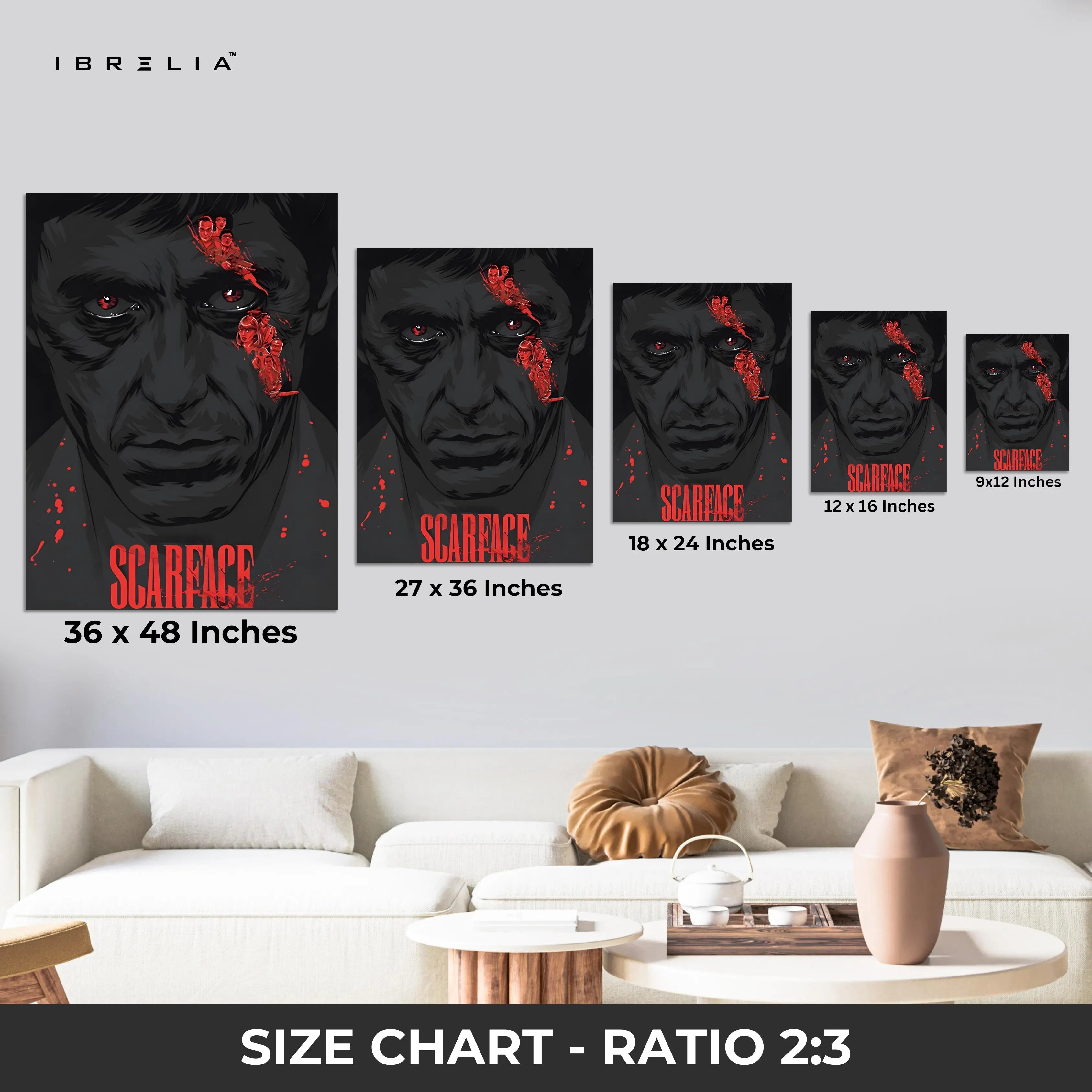 Scarface Wall Art – The Iconic Tony Montana Edition | IBRELIA™ IBRELIA