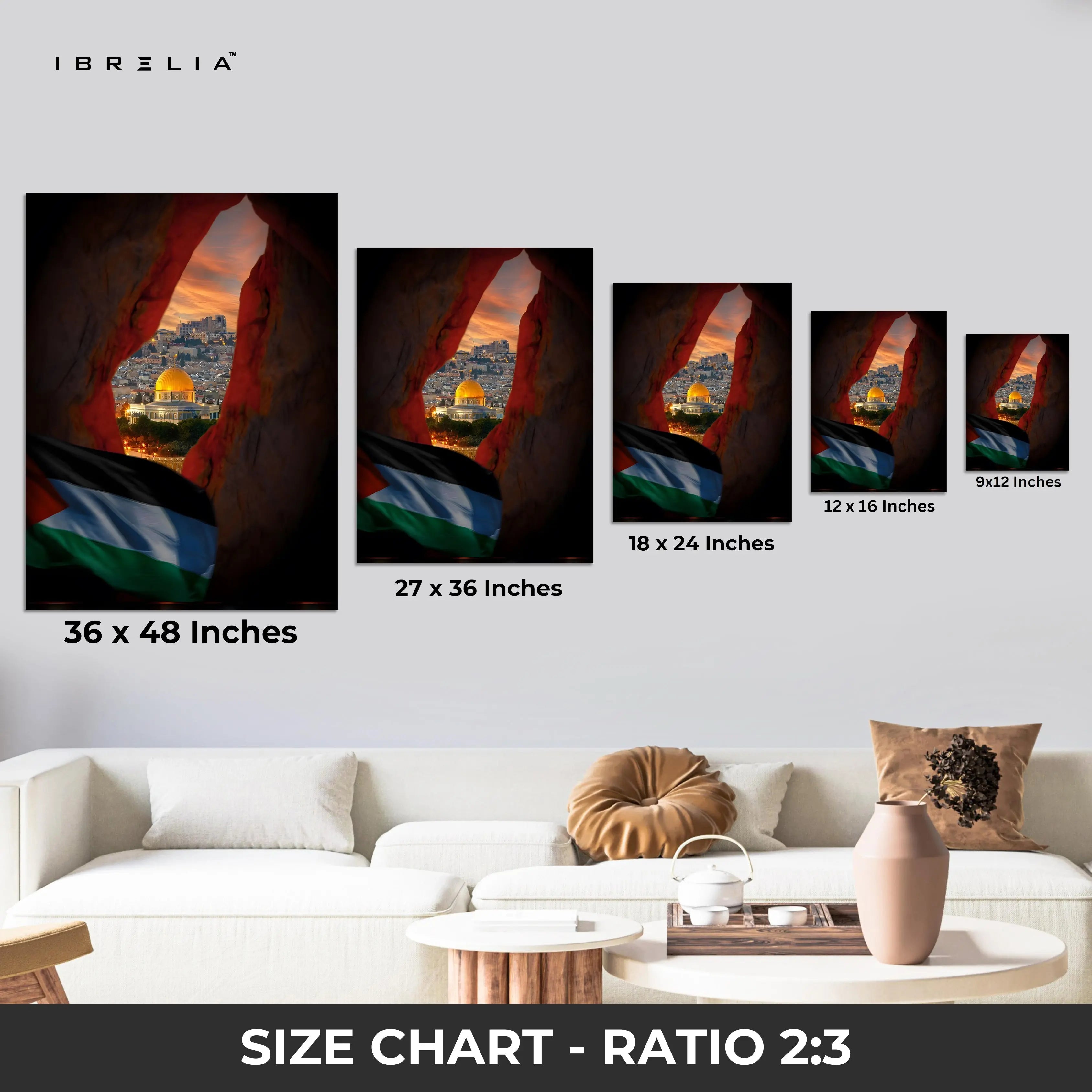 Al-Aqsa Jerusalem Wall Art – Palestine Edition | IBRELIA™ IBRELIA