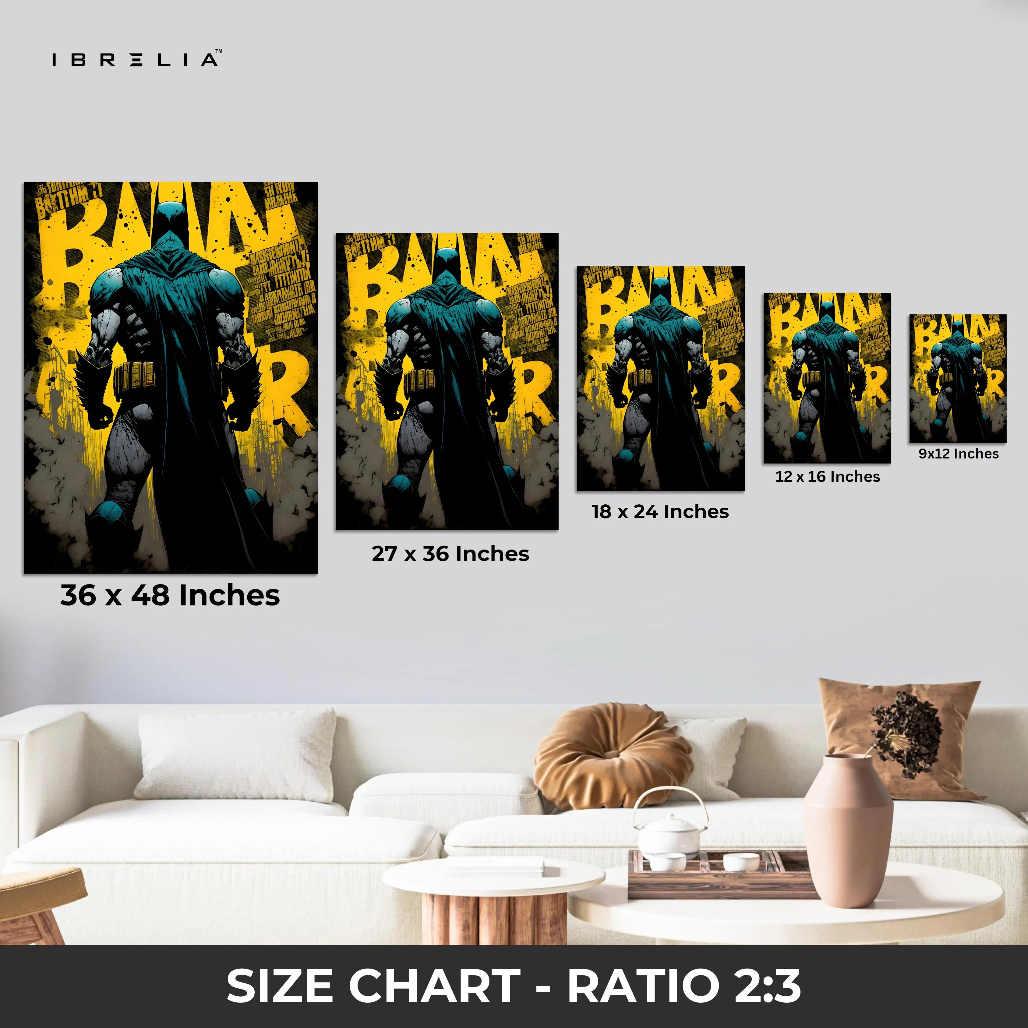 Batman Shadow Warrior Wall Frame | 4K Ultra Wrap Frame Wall Art in Pakistan | IBRELIA™ IBRELIA
