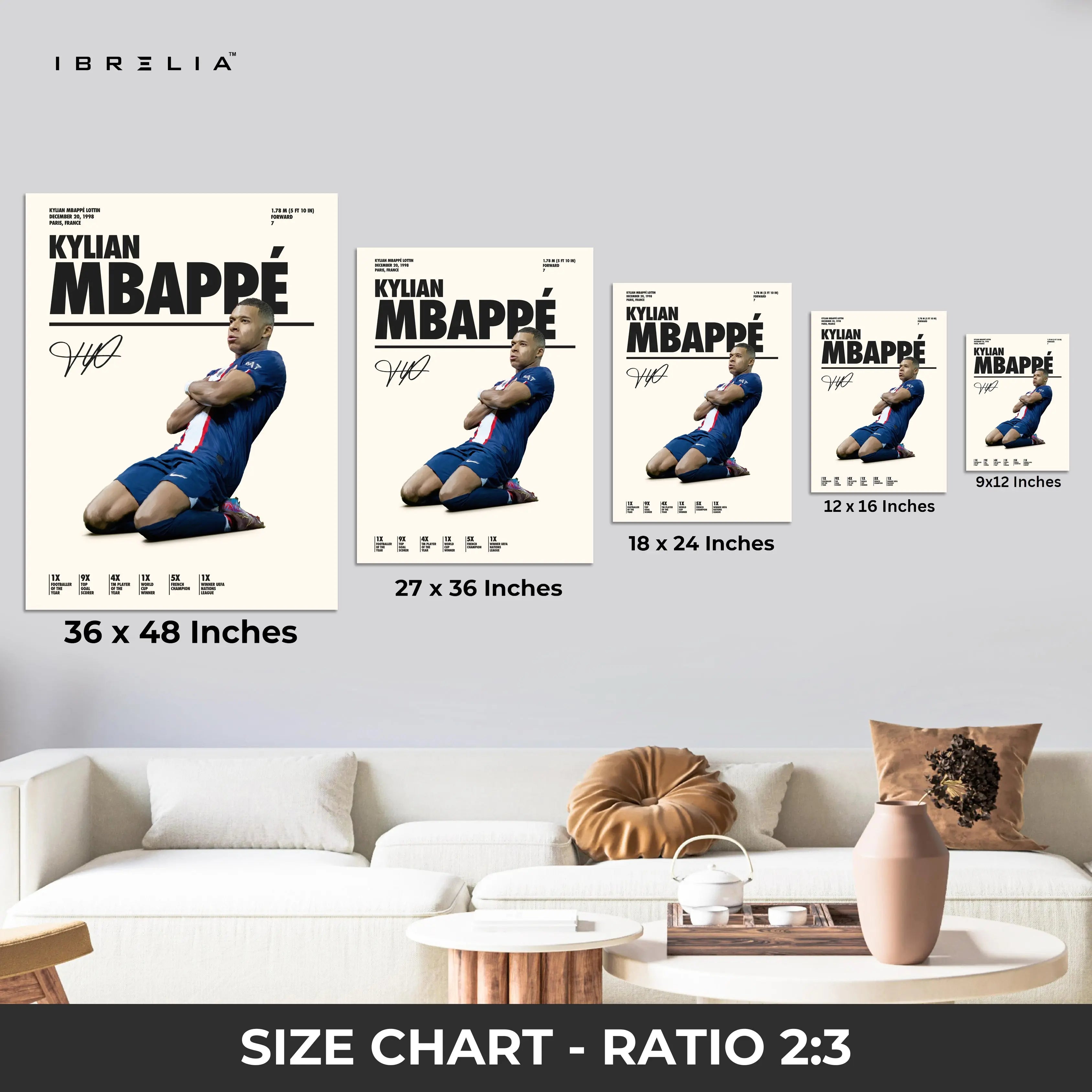 Kylian Mbappé France Celebration – 4K Ultra Wrap Frame Wall Art in Pakistan | IBRELIA™ IBRELIA